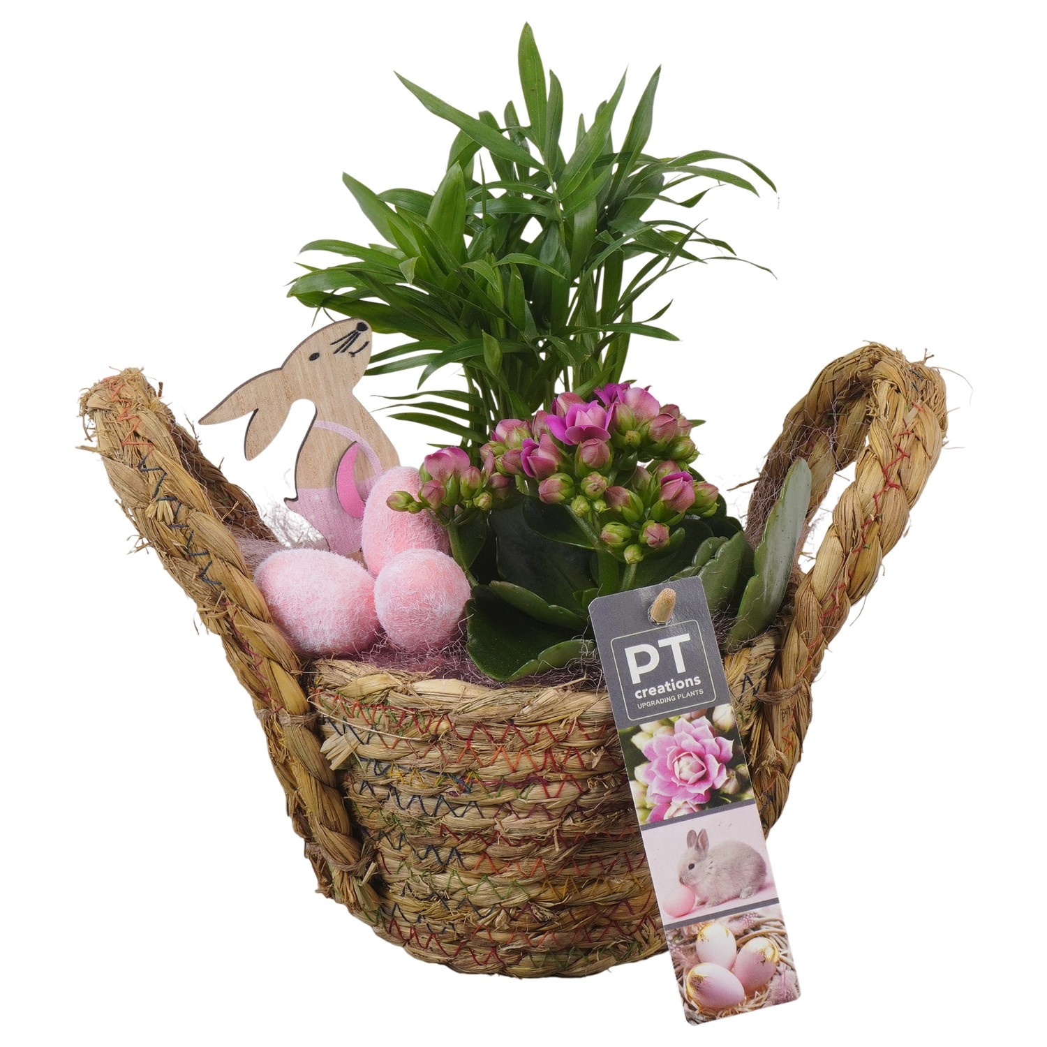 PTPB6550 Arrangement Easter in rieten mand, D 15