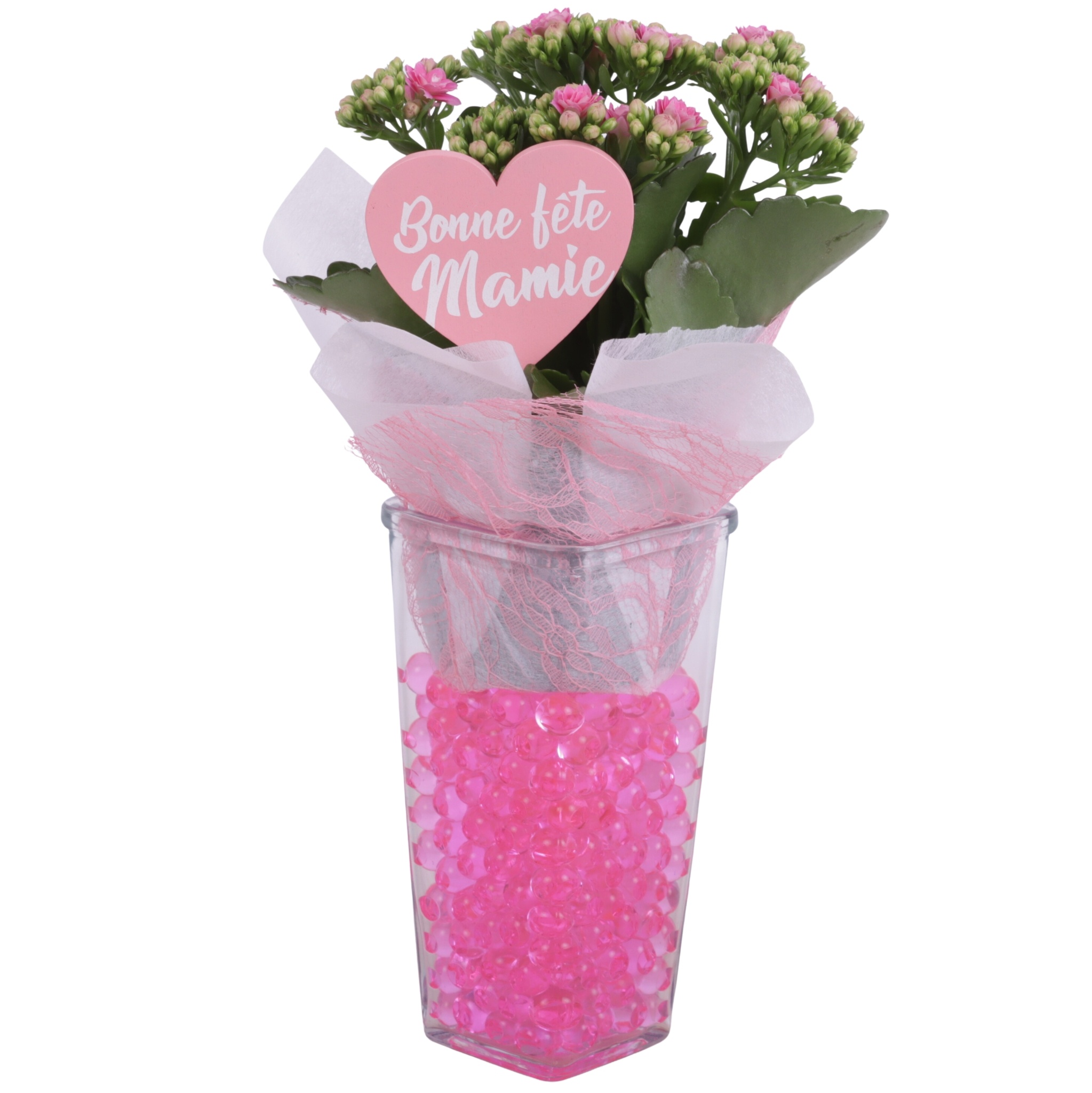 Grandmothers Day Arr. Indoor Glass Square Ø09cm 1PP, D 9