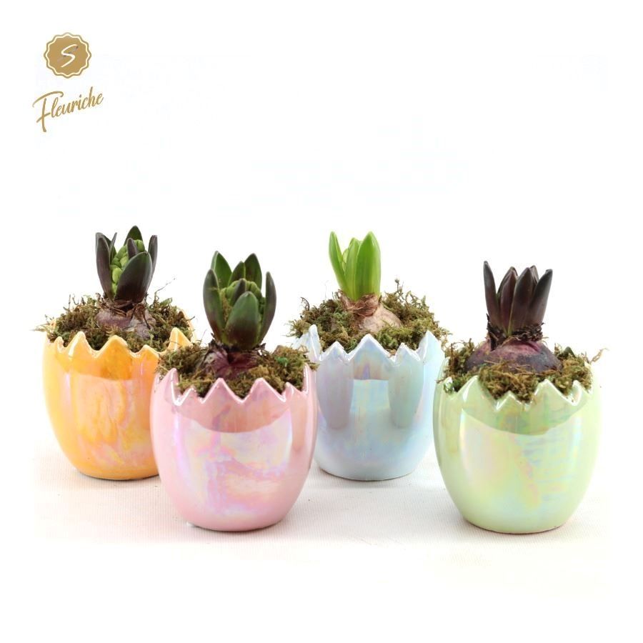 (1501) Hyacint Pearl Glazed Easter Eggs 1PP Mos, D 9