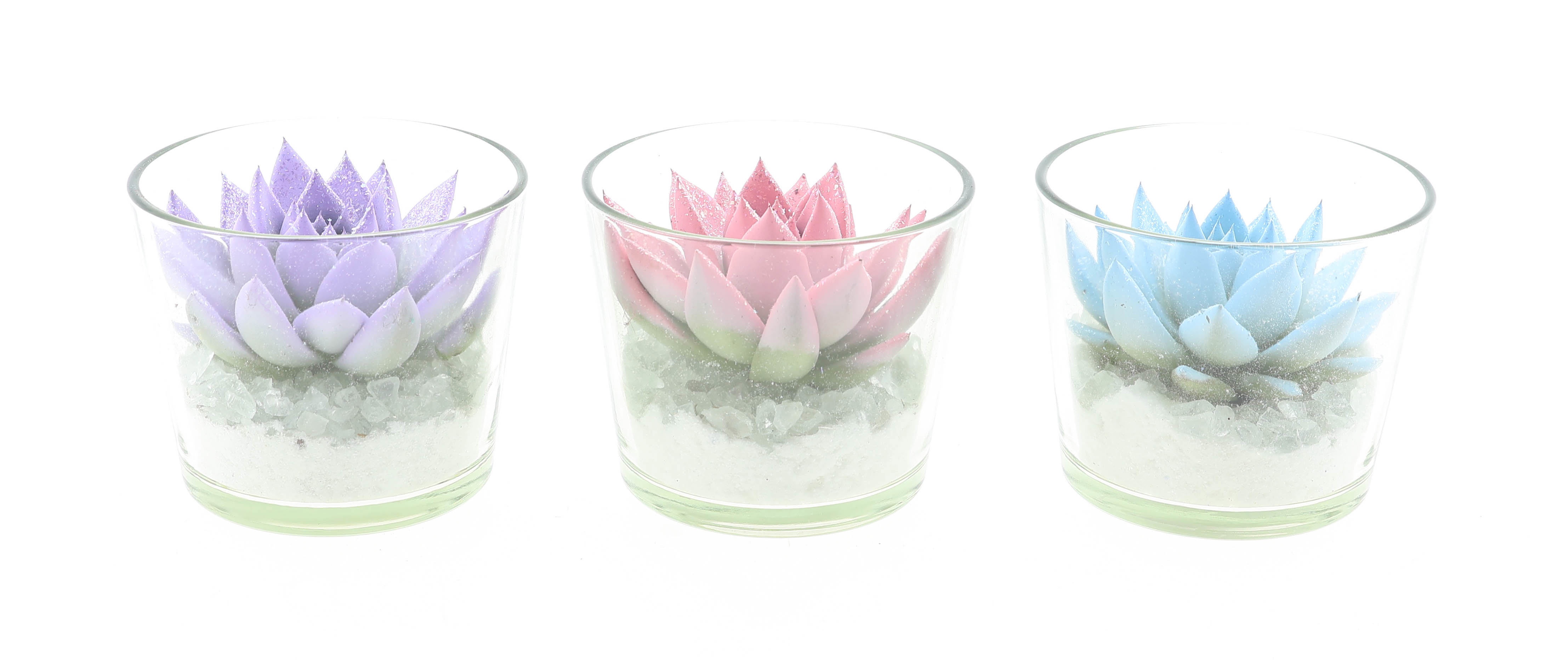 Miranda pastel glittermix in glas, D 10