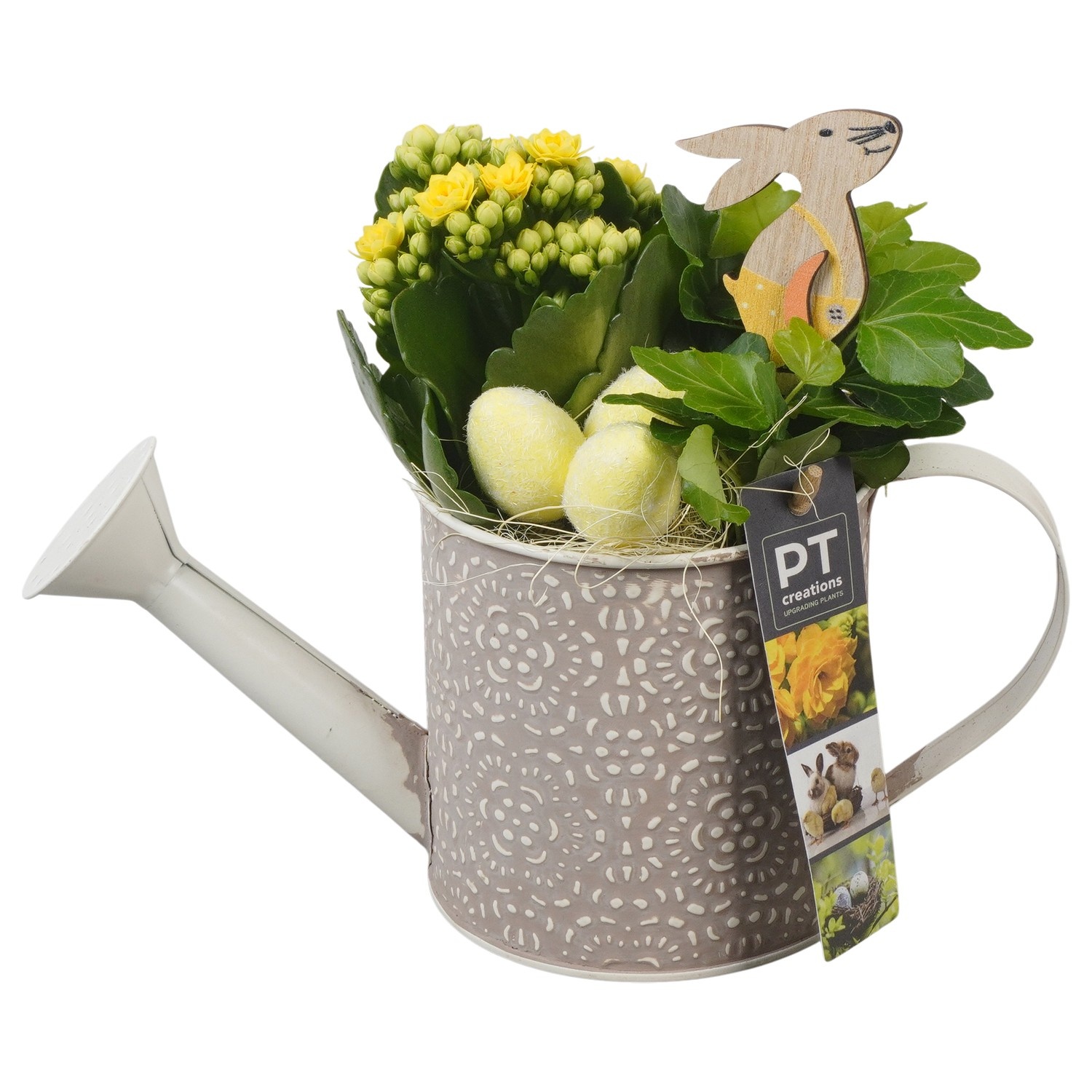 PTPB6444 Arrangement Easter in zink gieter, D 11