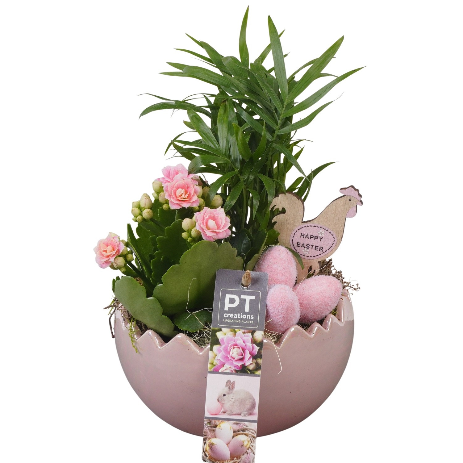 PTPB6484 Arrangement Easter in keramiek ei, D 15