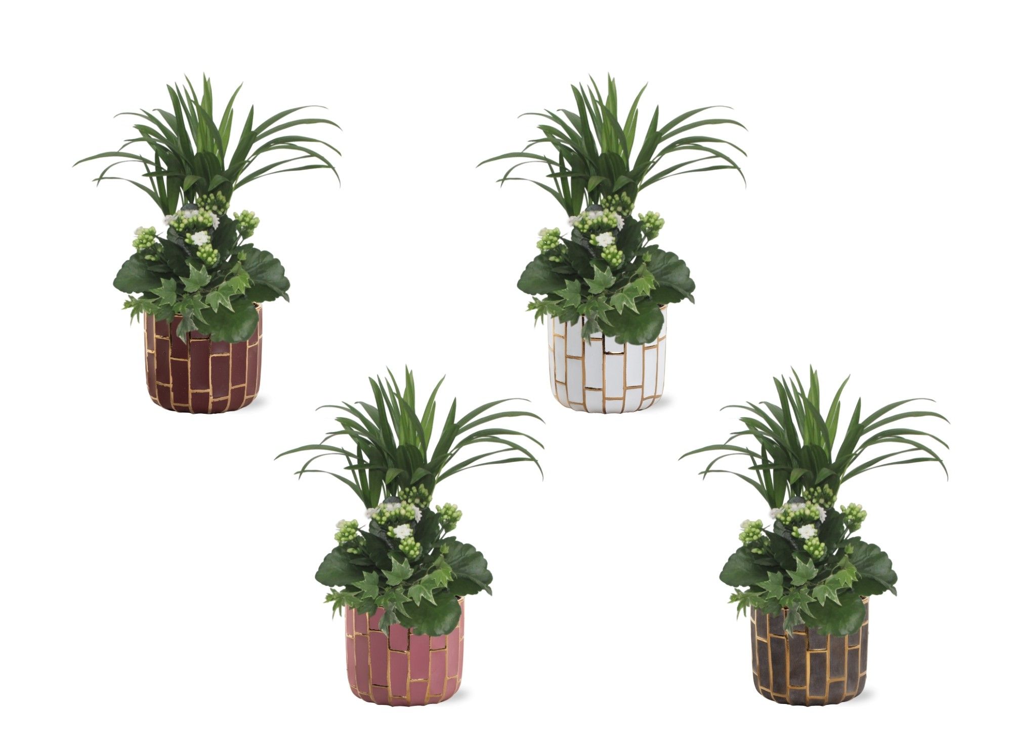 Collectie "Luxury World" arrangementen in keramiek Pascalle, D 14