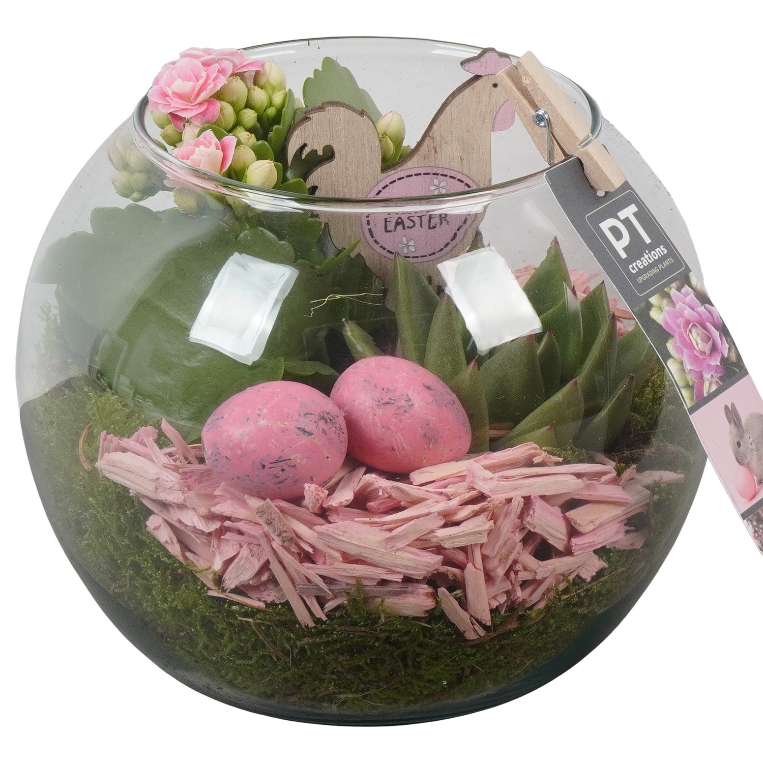 PTPG9399 Arrangement Easter in glas, D 16