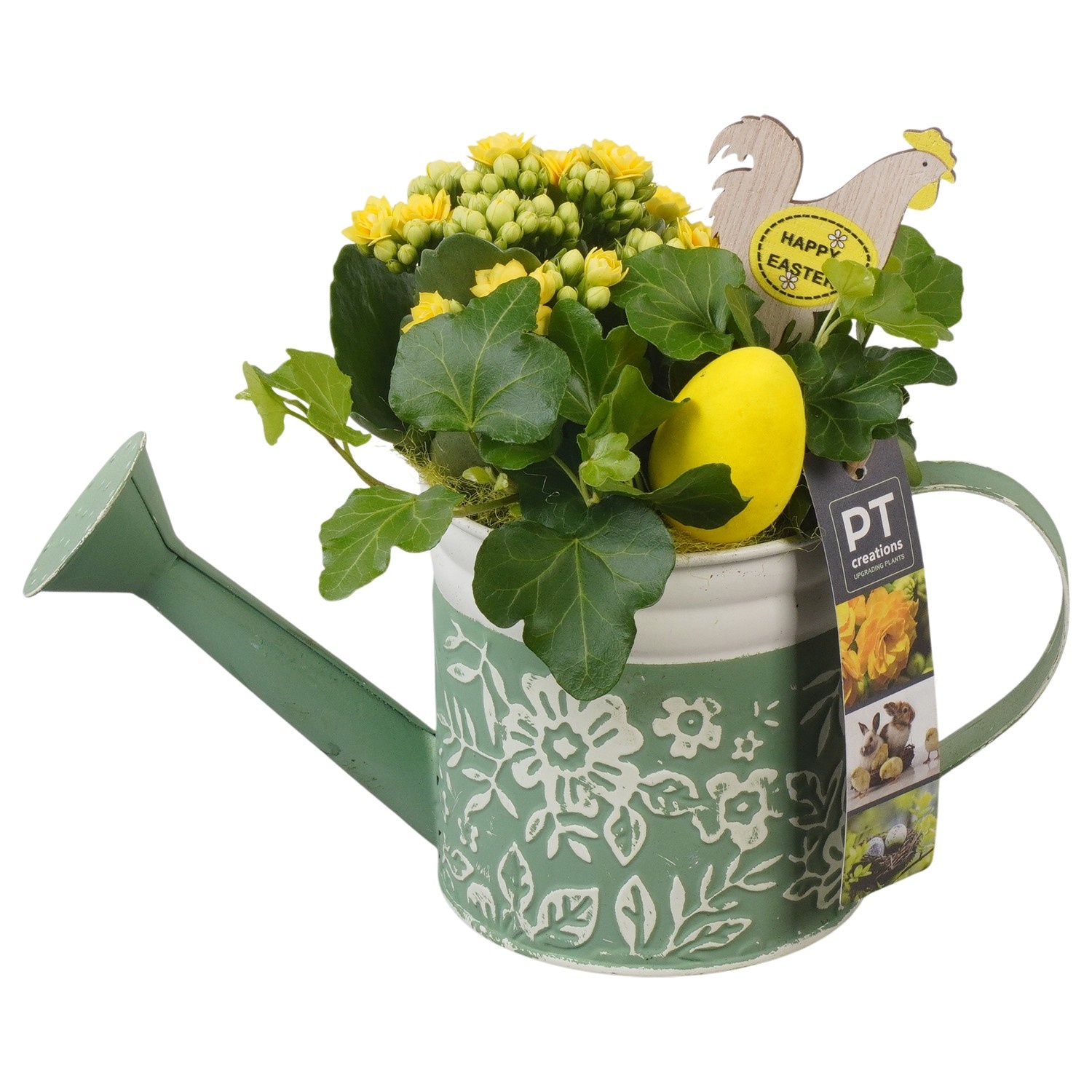 PTPB6439 Arrangement Easter in zink gieter, D 11