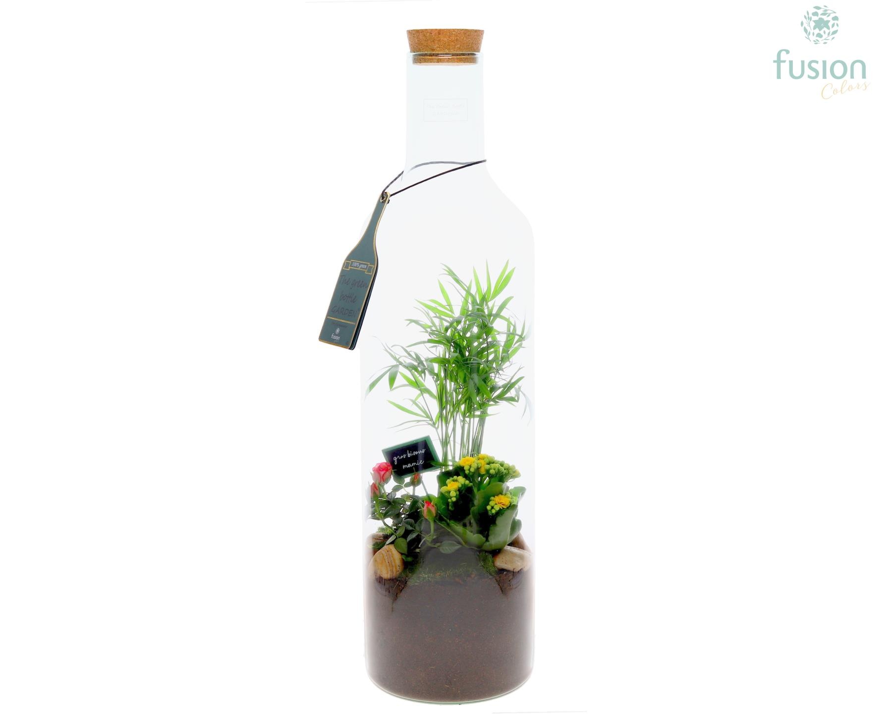 Green Bottle Fles XLarge Grootmoederdag met arrangement, D 17
