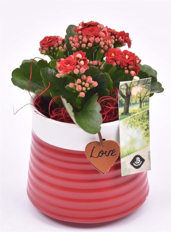 Keramiek met love hanger 11.5CM, D 12