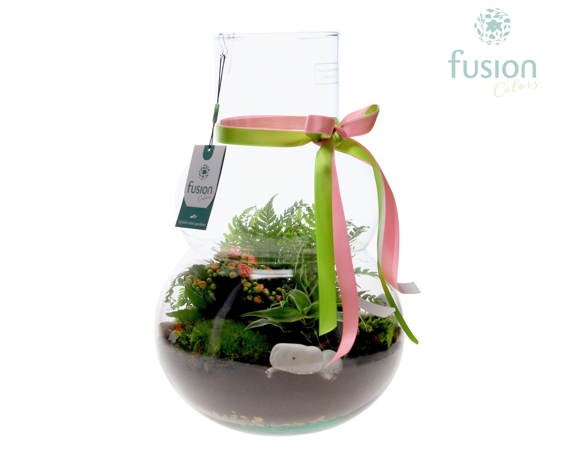 Green Bottle Olaf Large met arrangement, D 26