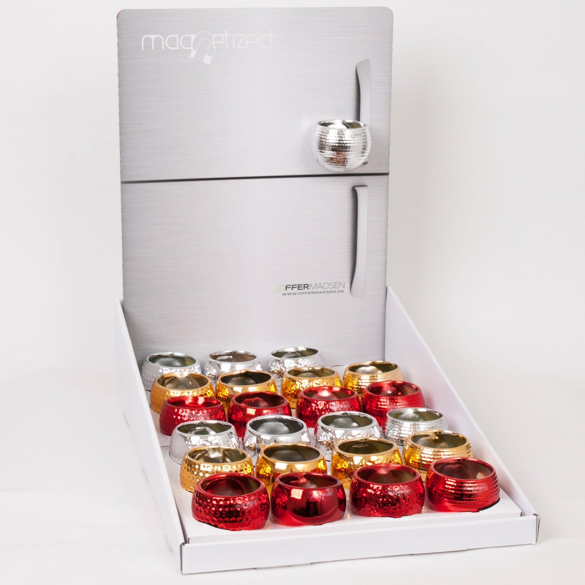 Magnetized Metallic X-mas mix in Display excl. plants, D 5