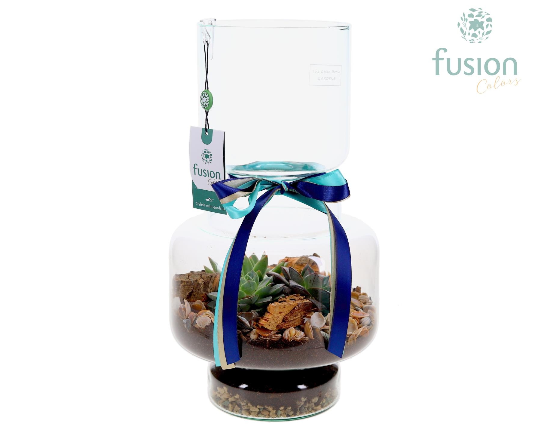 Green Bottle Lotte Large met Maritiem arrangement, D 22