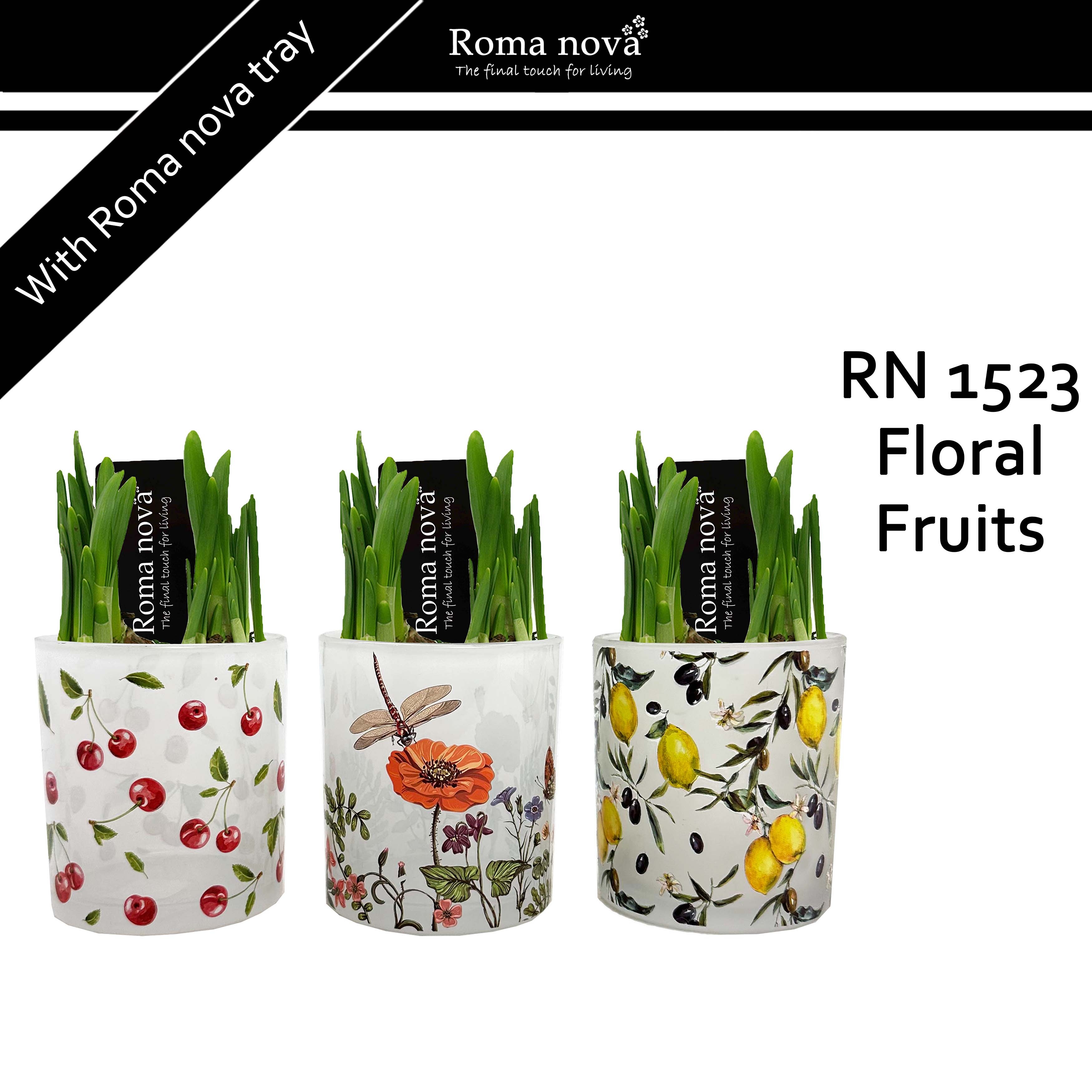 1523 - Floral Fruits (Tete a Tete), D 9