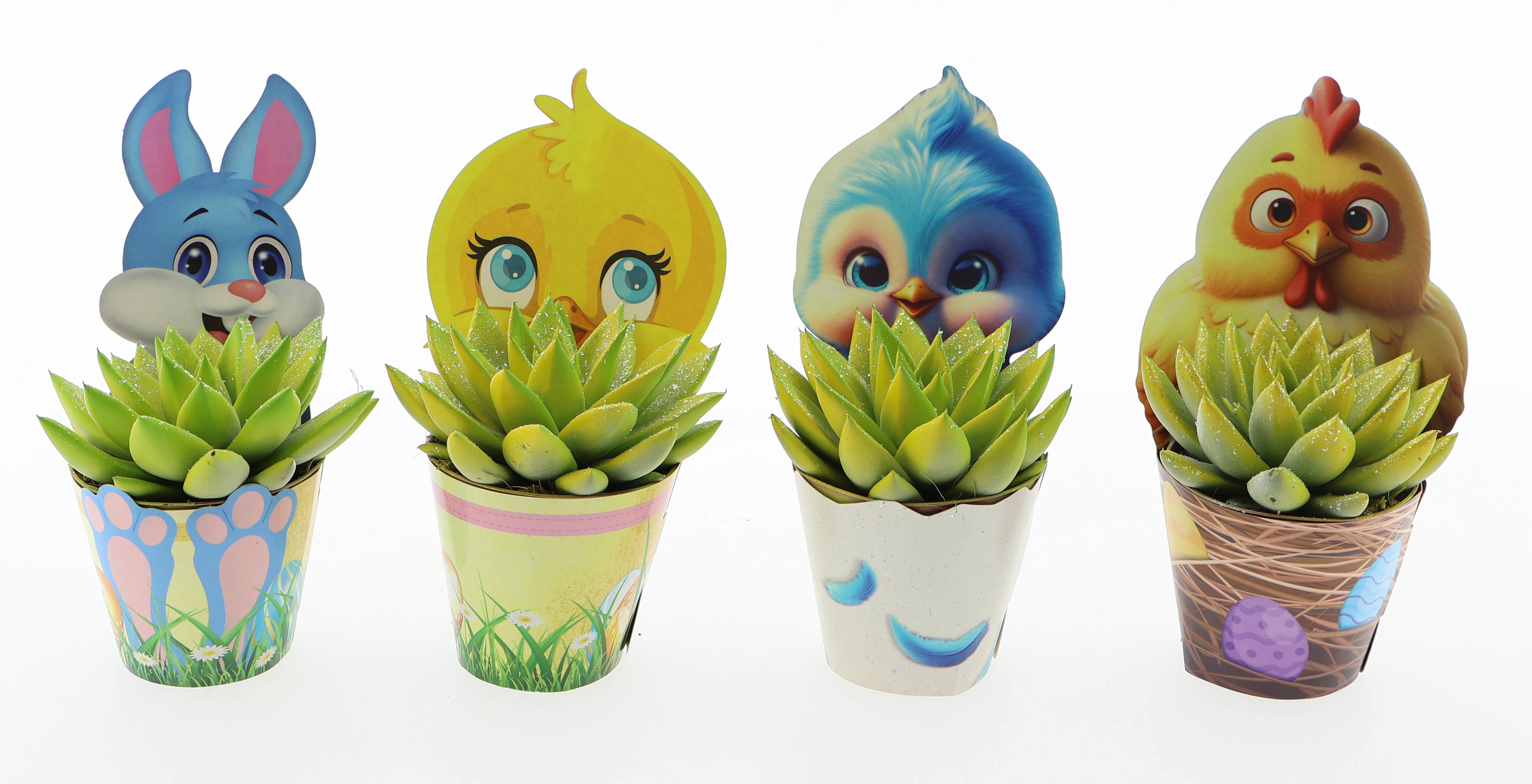 Potcover paasmix easter multi glittermix, D 8,5