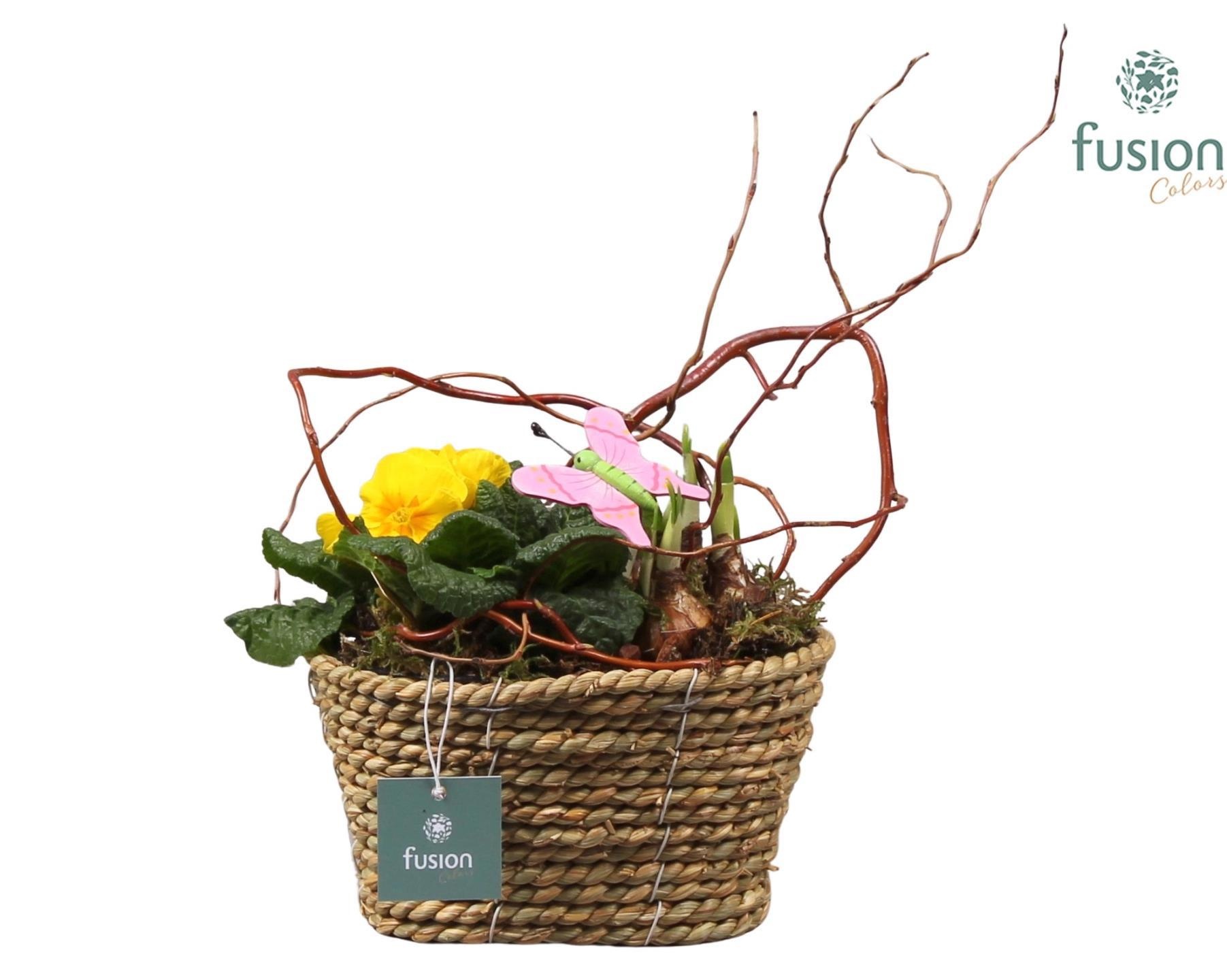 Mand zeegras ovaal Voorjaar met Arrangement, D 18