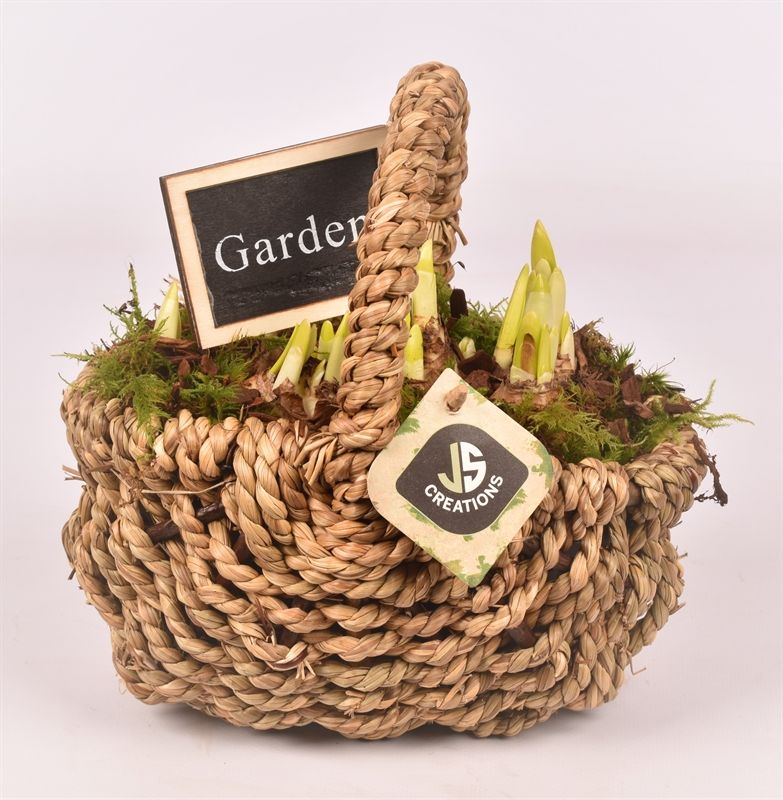 Wilg touwmand ovaal 20x15cm, D 21