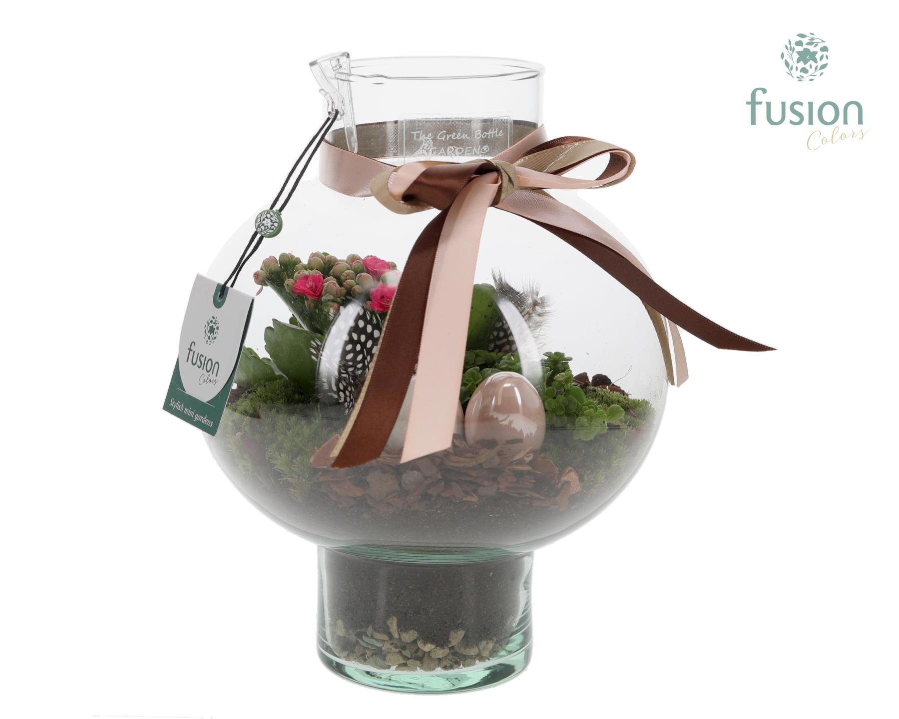 Green BottleLaura Small met Pasen arrangement, D 20