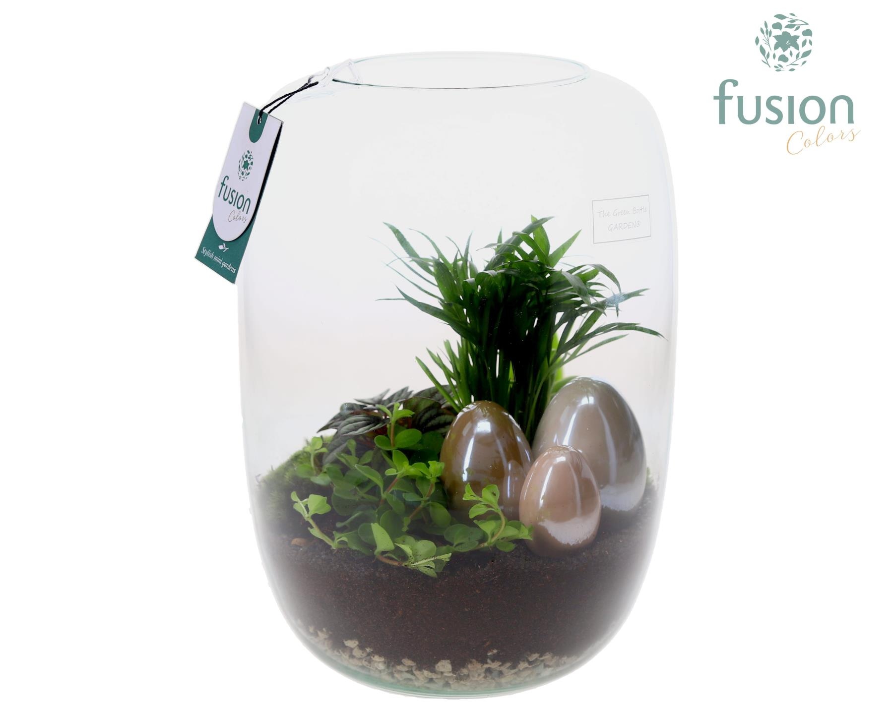 Green Bottle Isabella XLarge Pasen met Arrangement, D 23