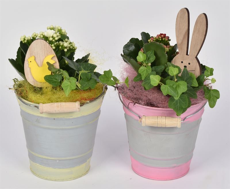 Zink emmer gekl.rand 13cm, D 13