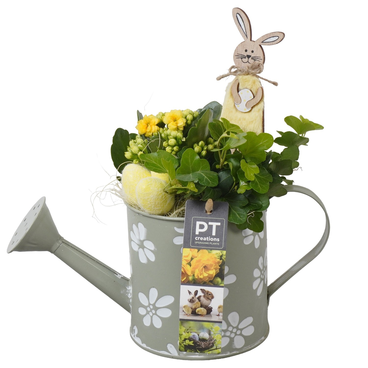 PTPB6463 Arrangement Easter in zink gieter, D 11