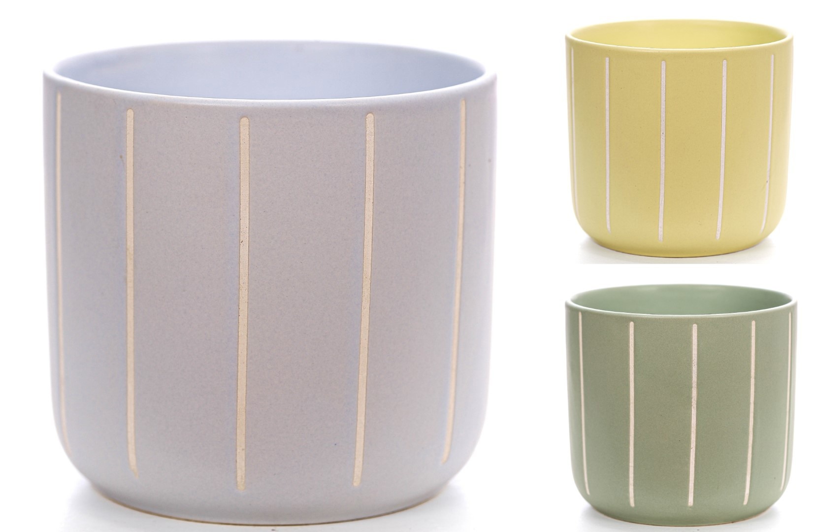 P&PURE Fleur ceramics 3 ass., D 13