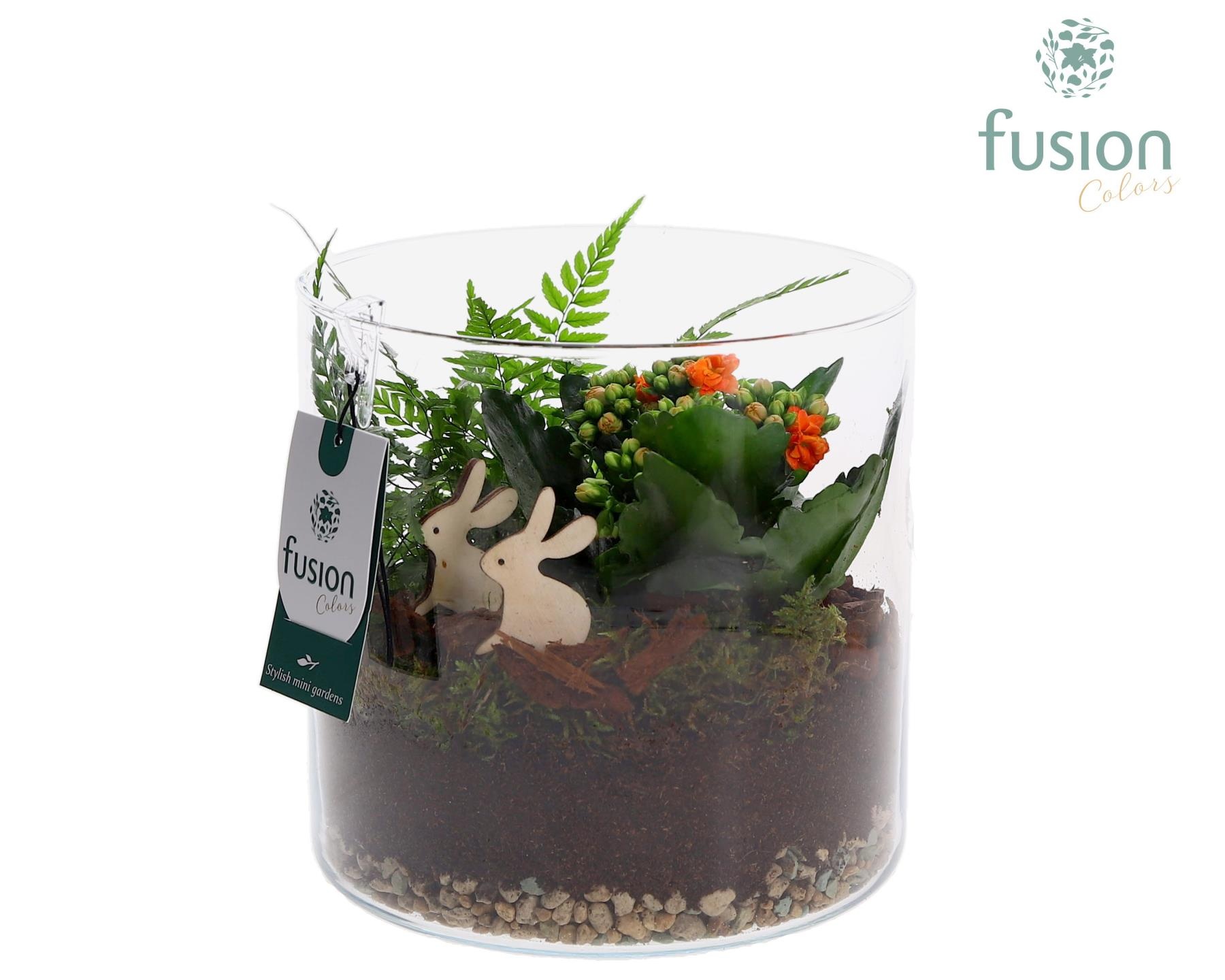 Glas Lucille met Pasen Arrangement, D 19