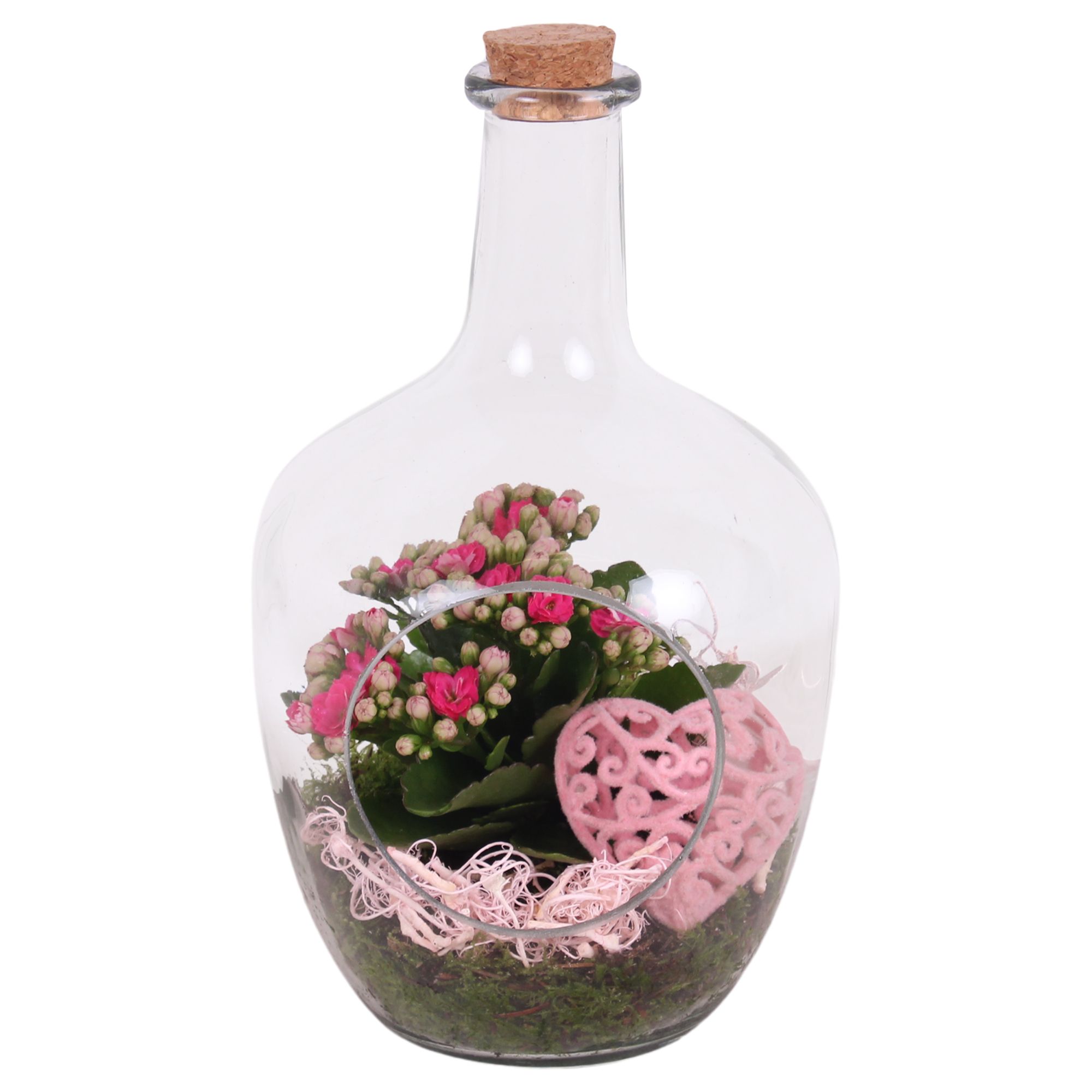 Mothersday Arr. Indoor Glass Vase with Hole Ø15cm 1PP, D 15