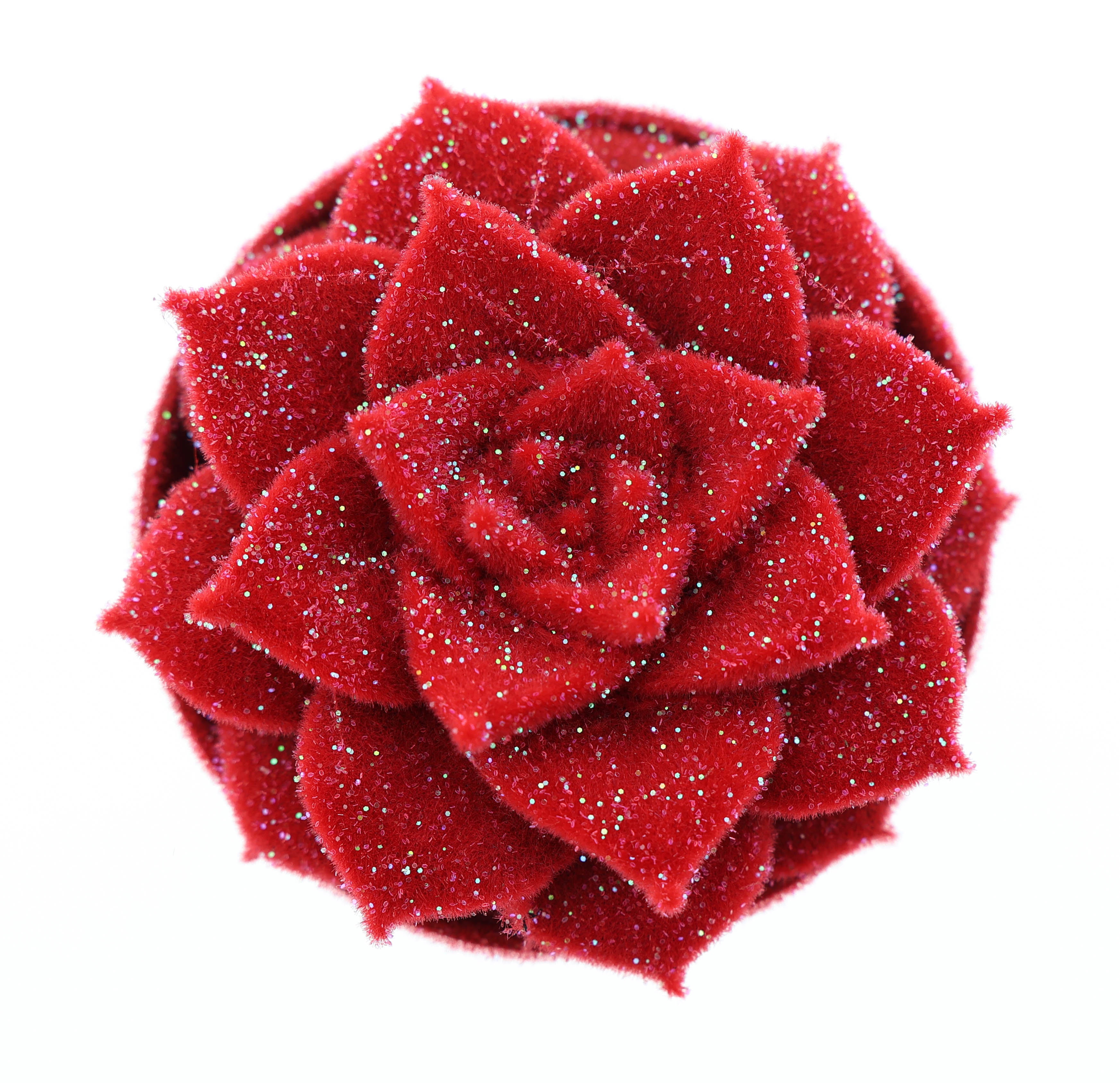 Velvet purper rood + glitter, D 8,5