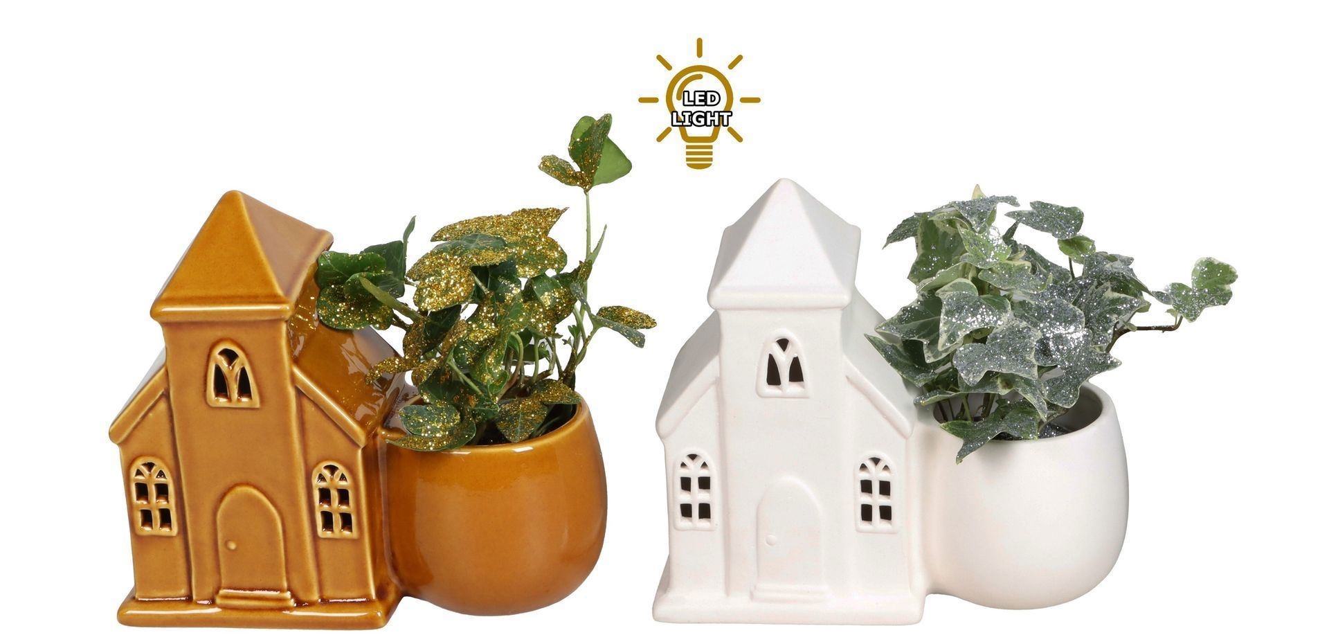 L 67471 With Hedera Helix Mix Glitter 6 cm, D 6