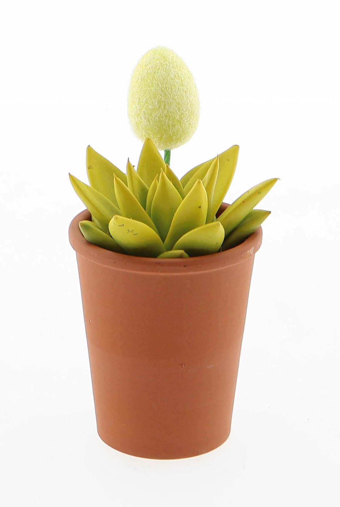 Terracotta pot miranda geel + ei, D 7