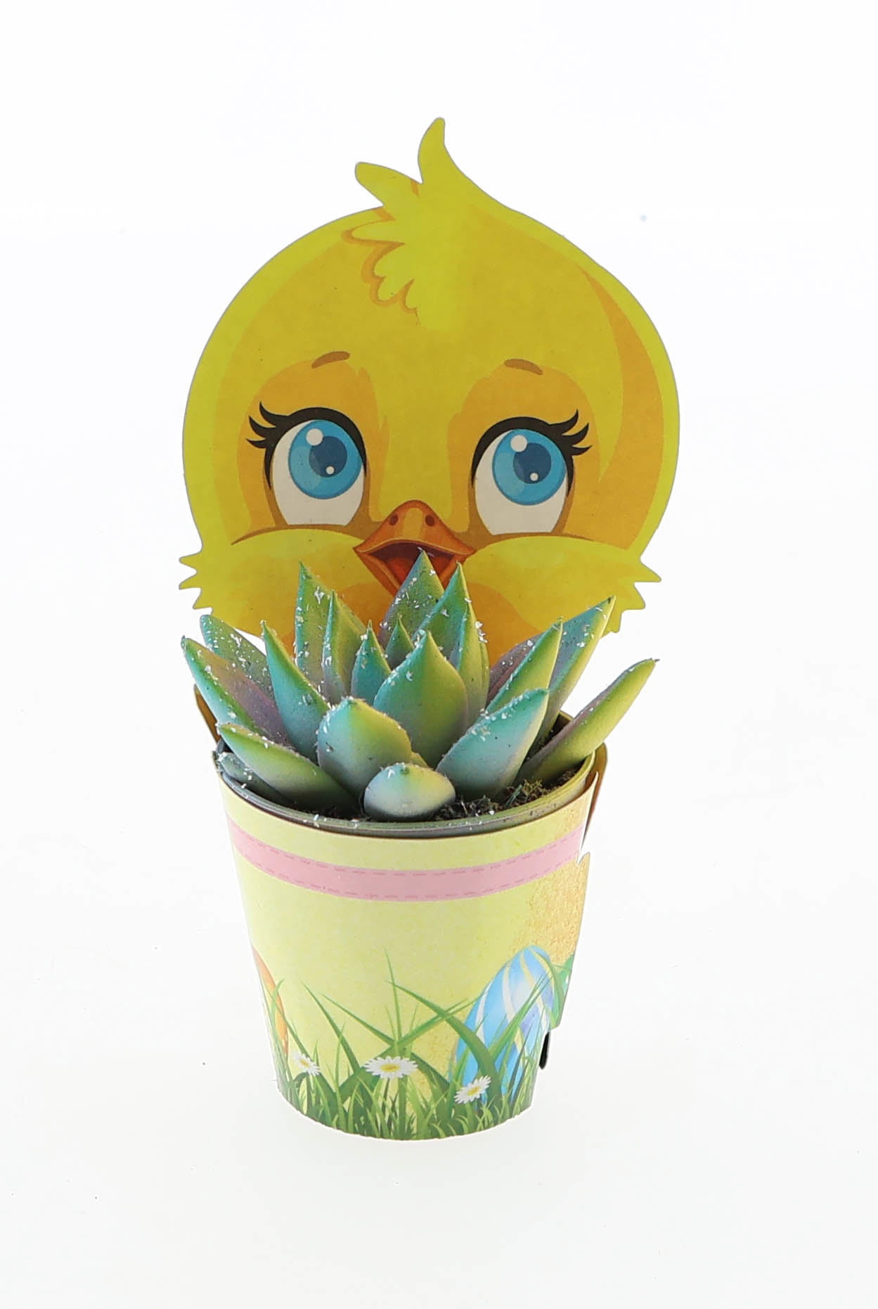 Potcover kuiken multi glitter mix, D 5,5