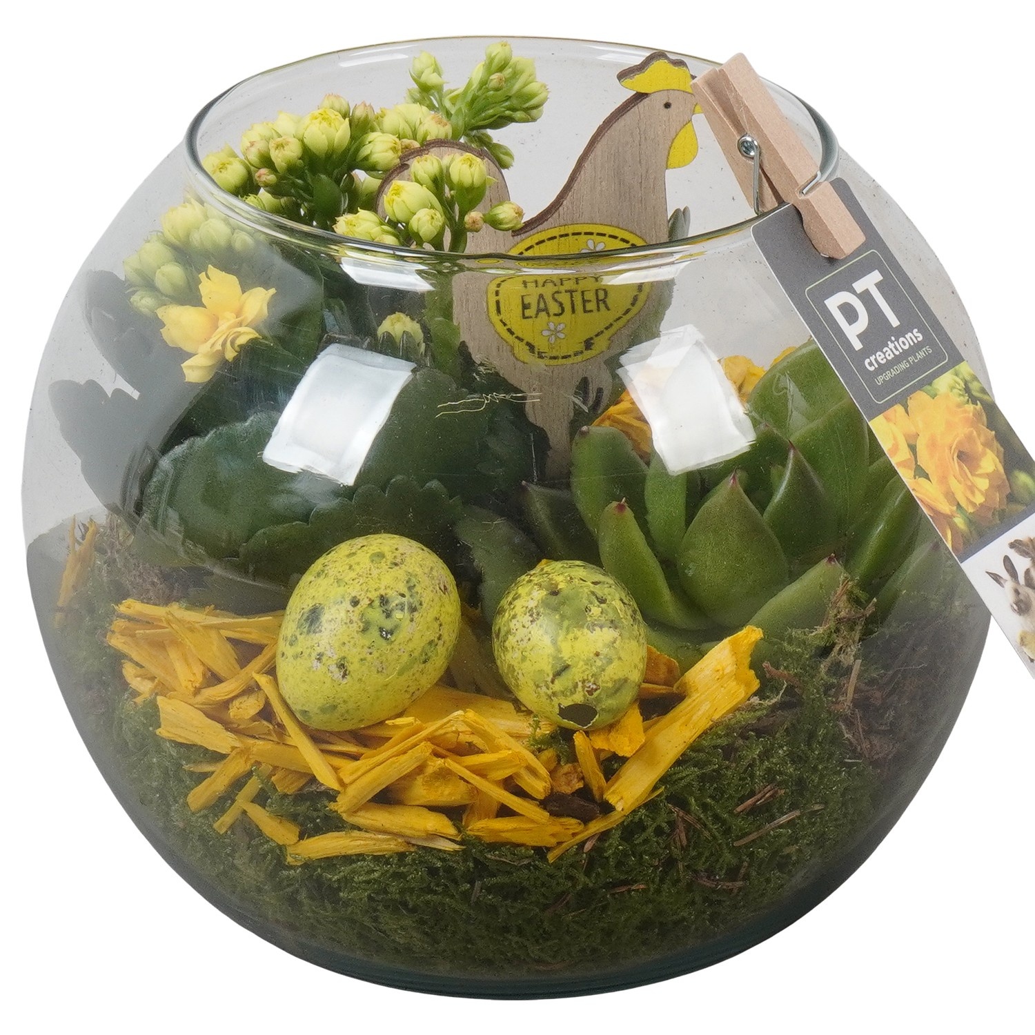 PTPG9398 Arrangement Easter in glas, D 16