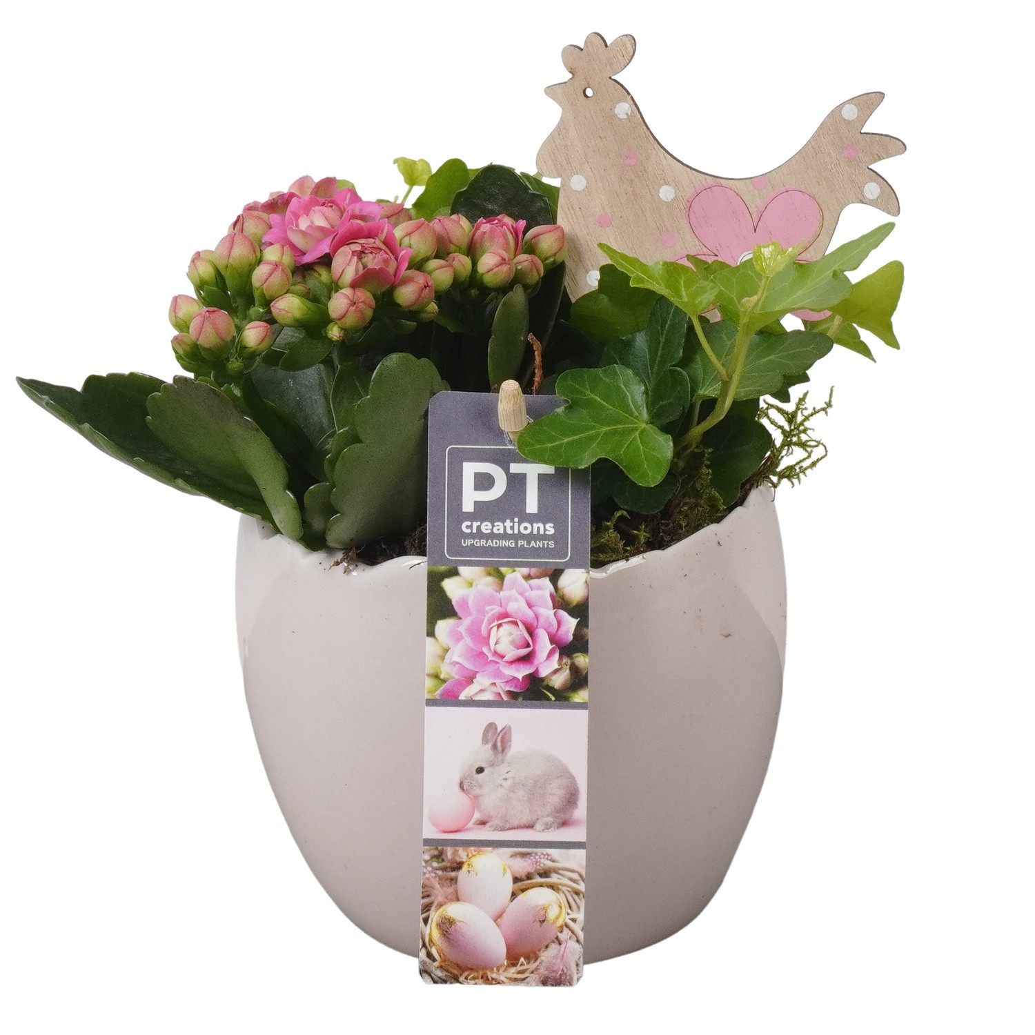 PTPB6490 Arrangement Easter in keramiek ei, D 11