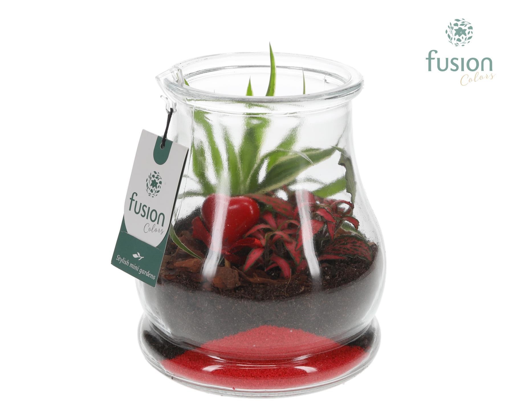 Glas Druppel met Arrangement, D 16