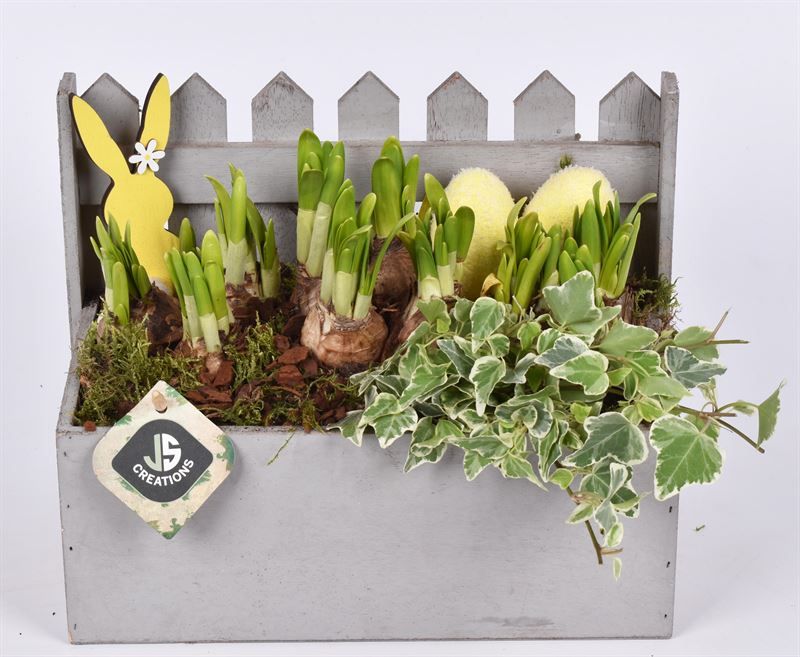 Houten tuinhek 26x13cm, D 26