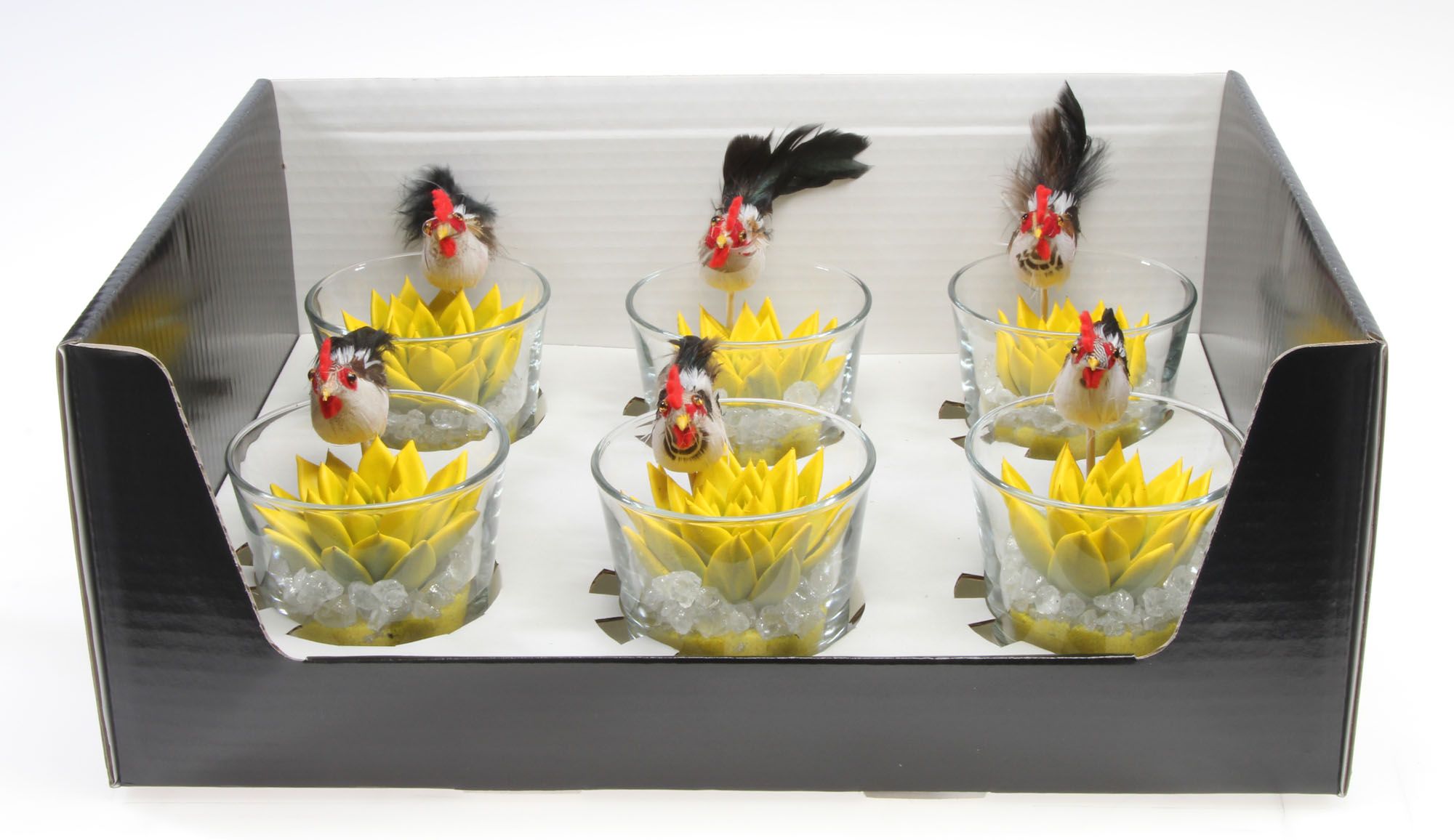 Miranda geel in glas + haan, D 8