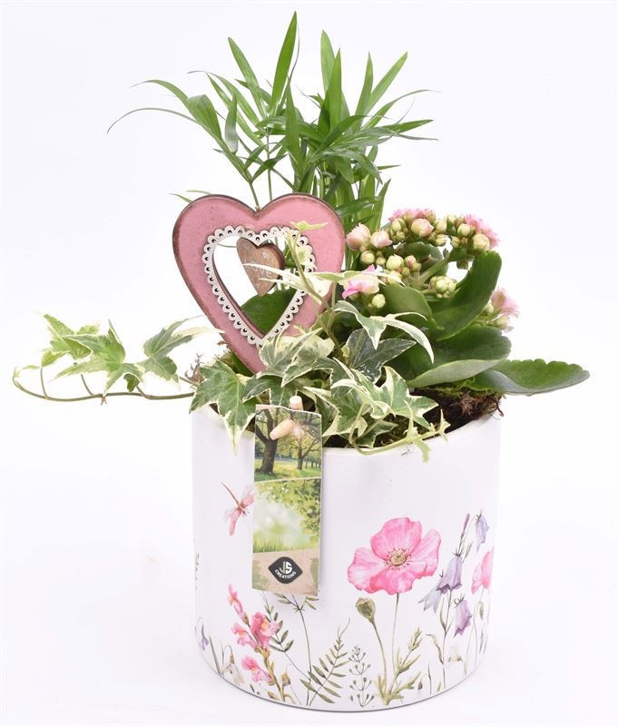 Keramiek pot decal 14cm, D 14