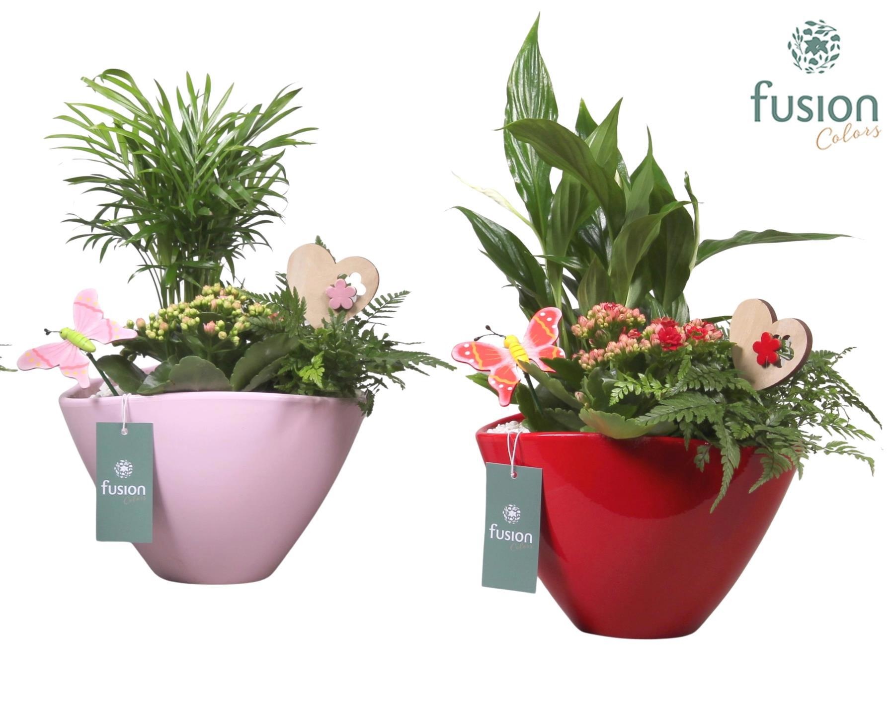 Keramieken pot ovaal div. kleuren met ArrD22.5 H40, D 23