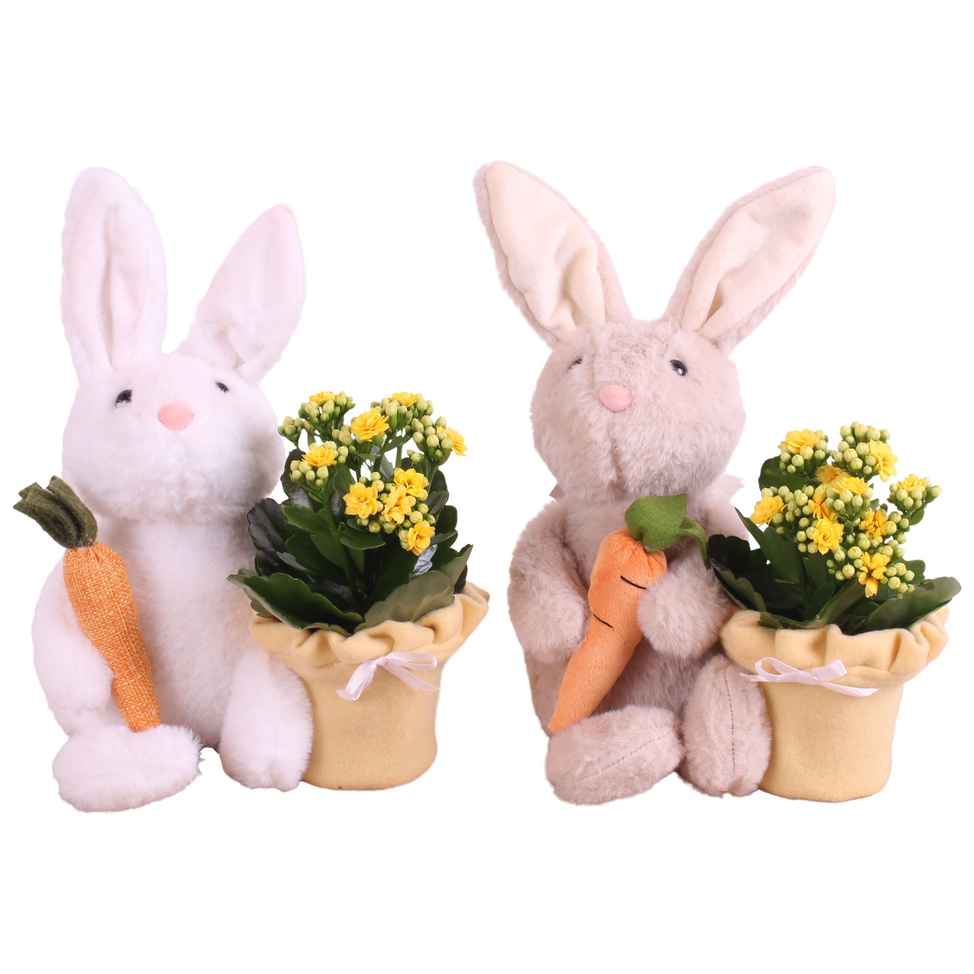 Easter Arr. Indoor Cuddly Rabbit Ø20cm 1PP, D 20