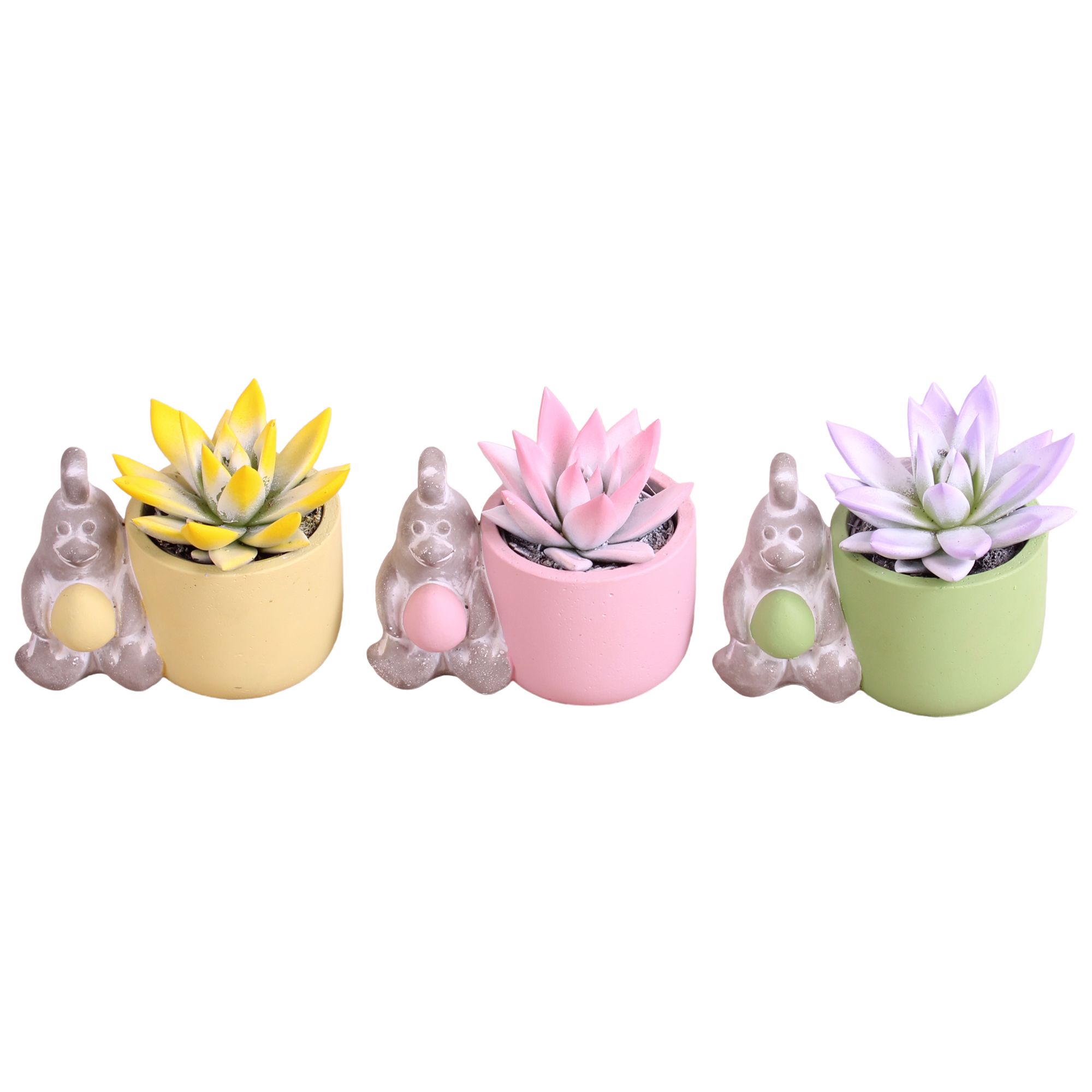 Easter Arr. Succulent Ceramic Pot Chicken Egg Ø14cm 1PP, D 14