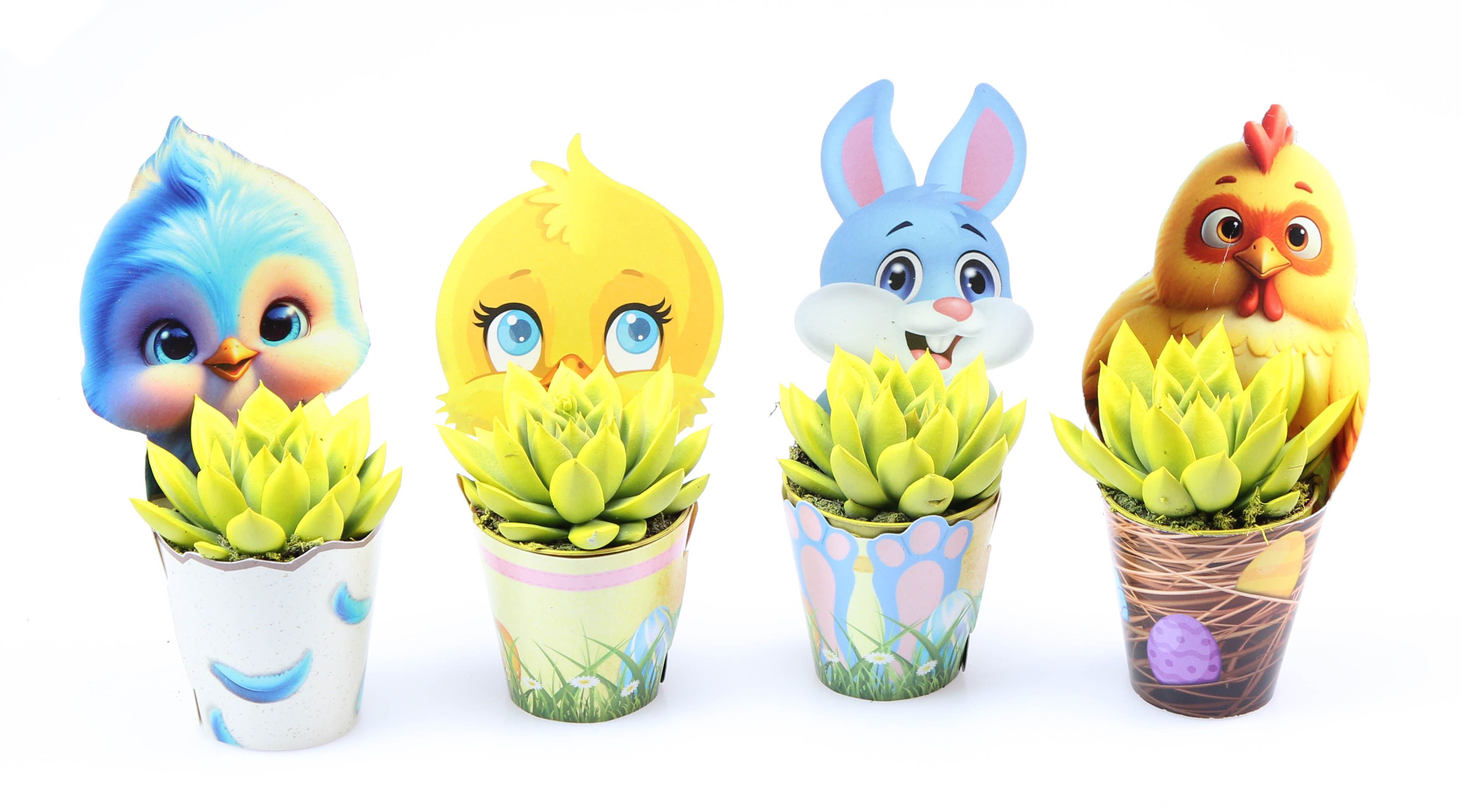 Potcover Paasmix Geel, D 5,5