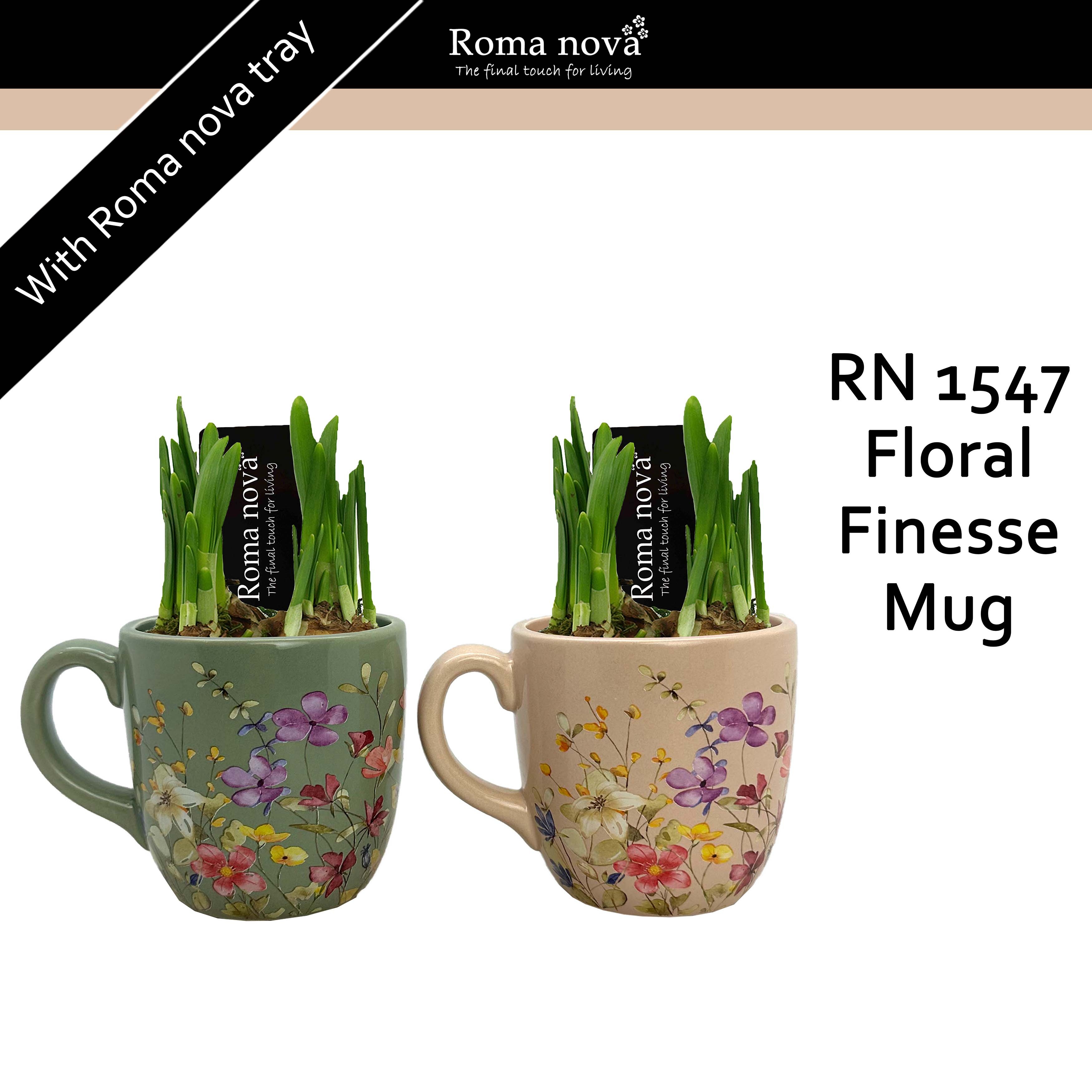 1547 - Floral Finesse Mug (Tete a Tete), D 14