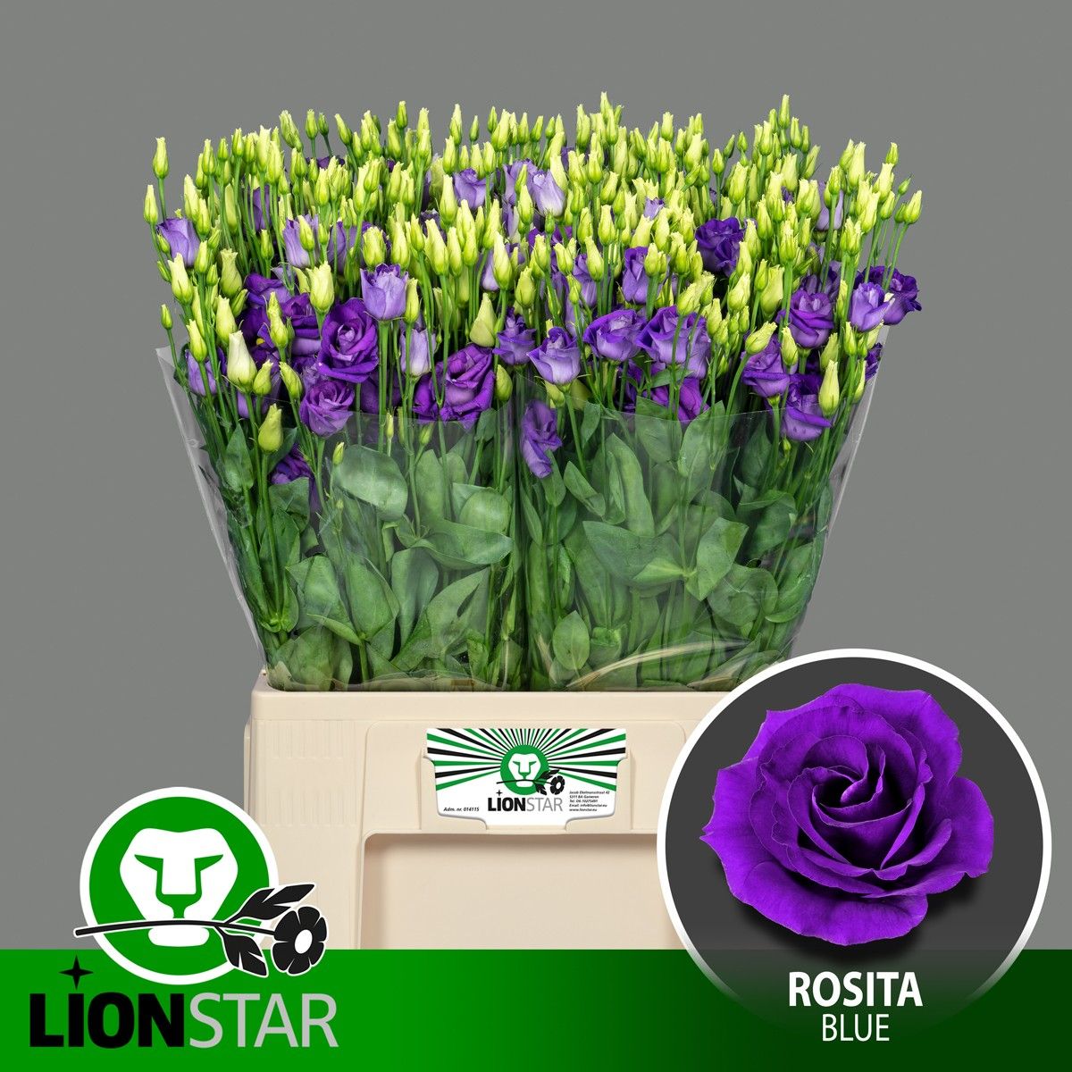 Эустома Розита Блю 65 (син.), шт.