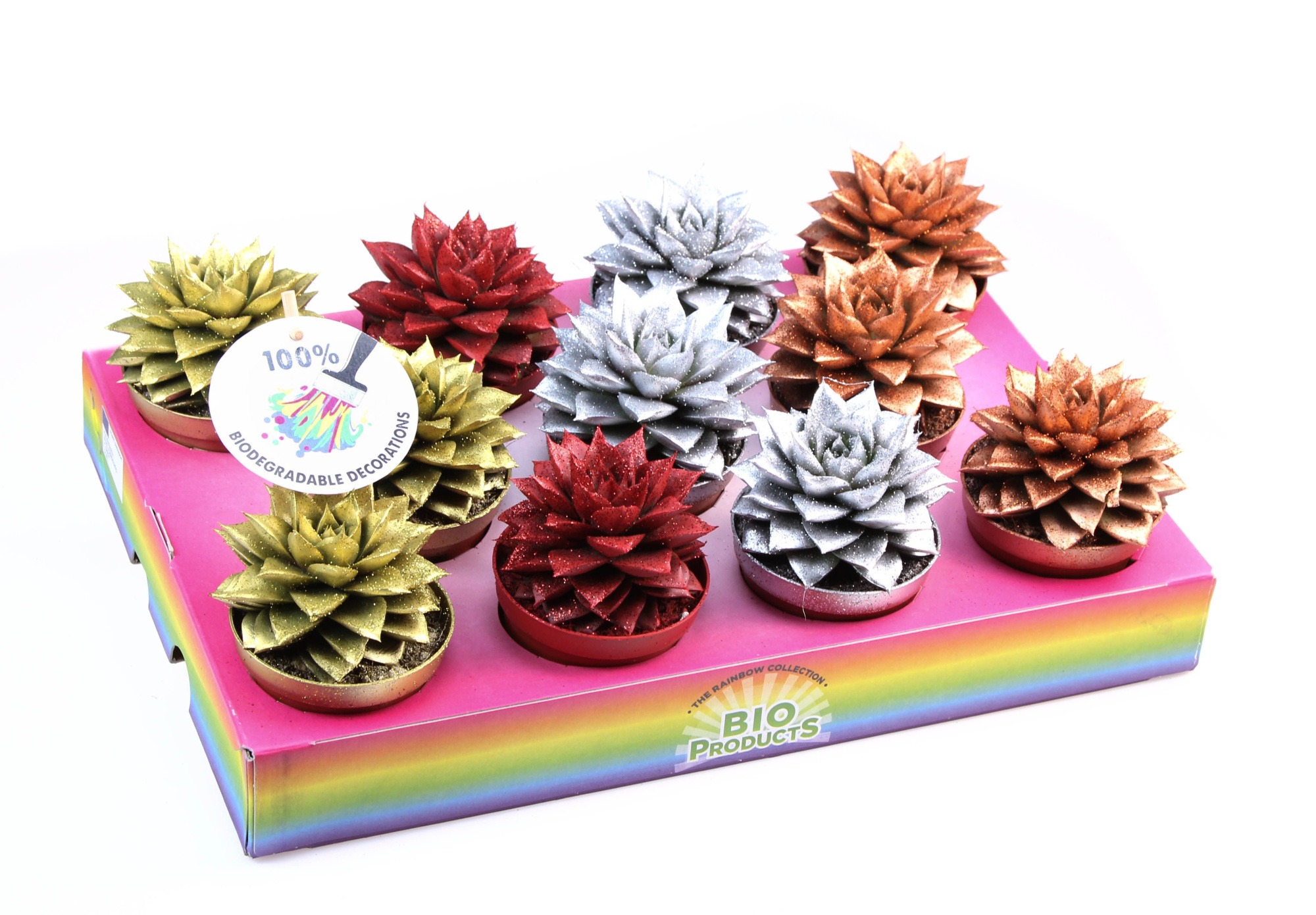 Bio purper glitter mix, D 8,5