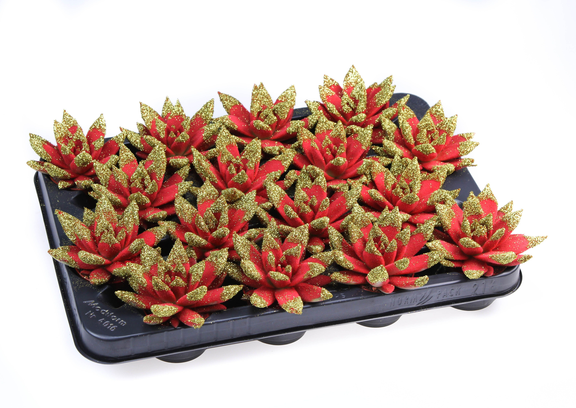 Velvet glittertips Gold, D 6,5