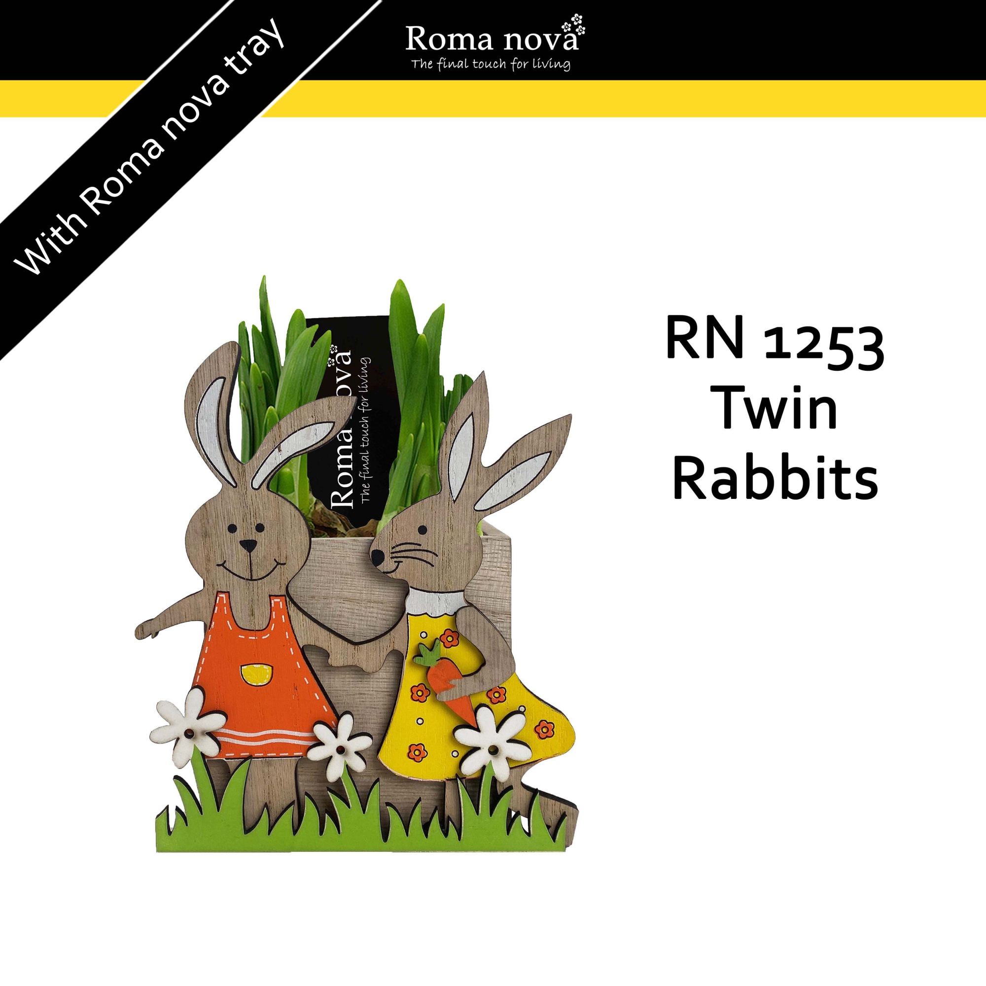1253 - Twin Rabbits (Tete a Tete), D 14