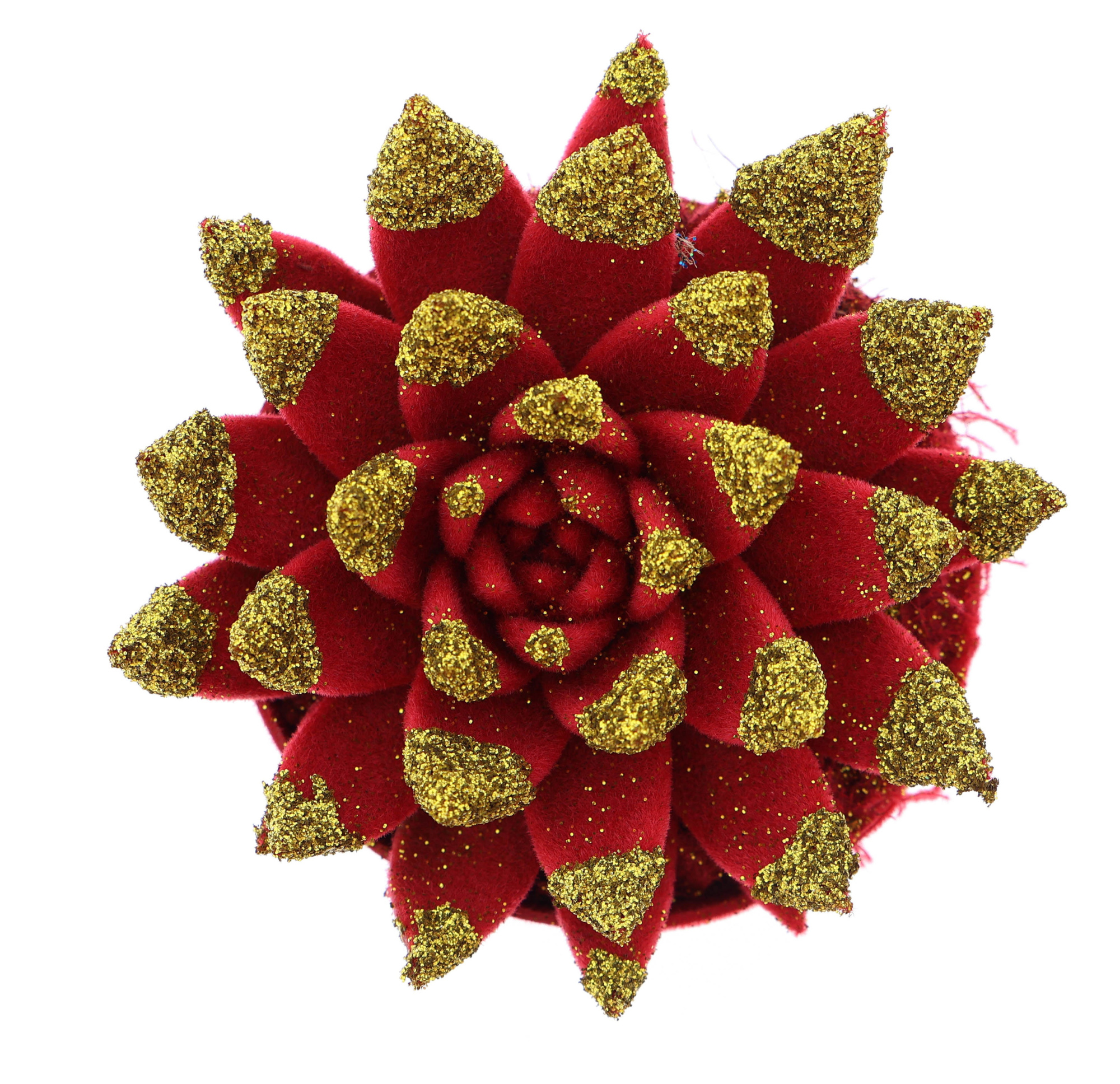 Velvet glittertips gold, D 10,5