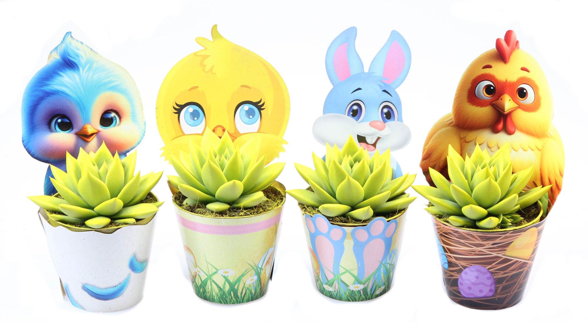 Potcover Paasmix geel, D 8,5