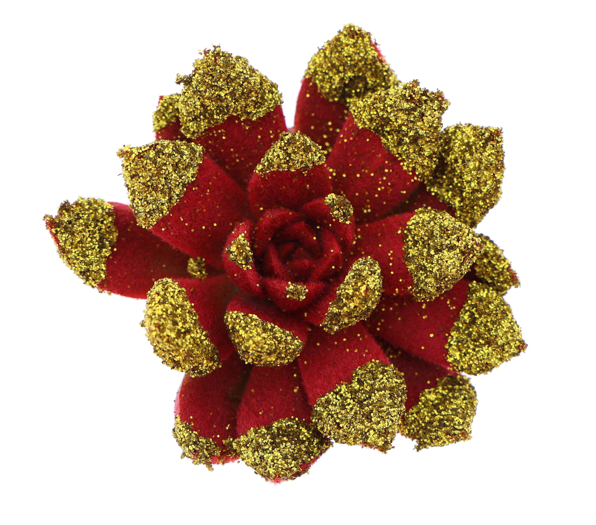 Velvet glittertips gold, D 5,5