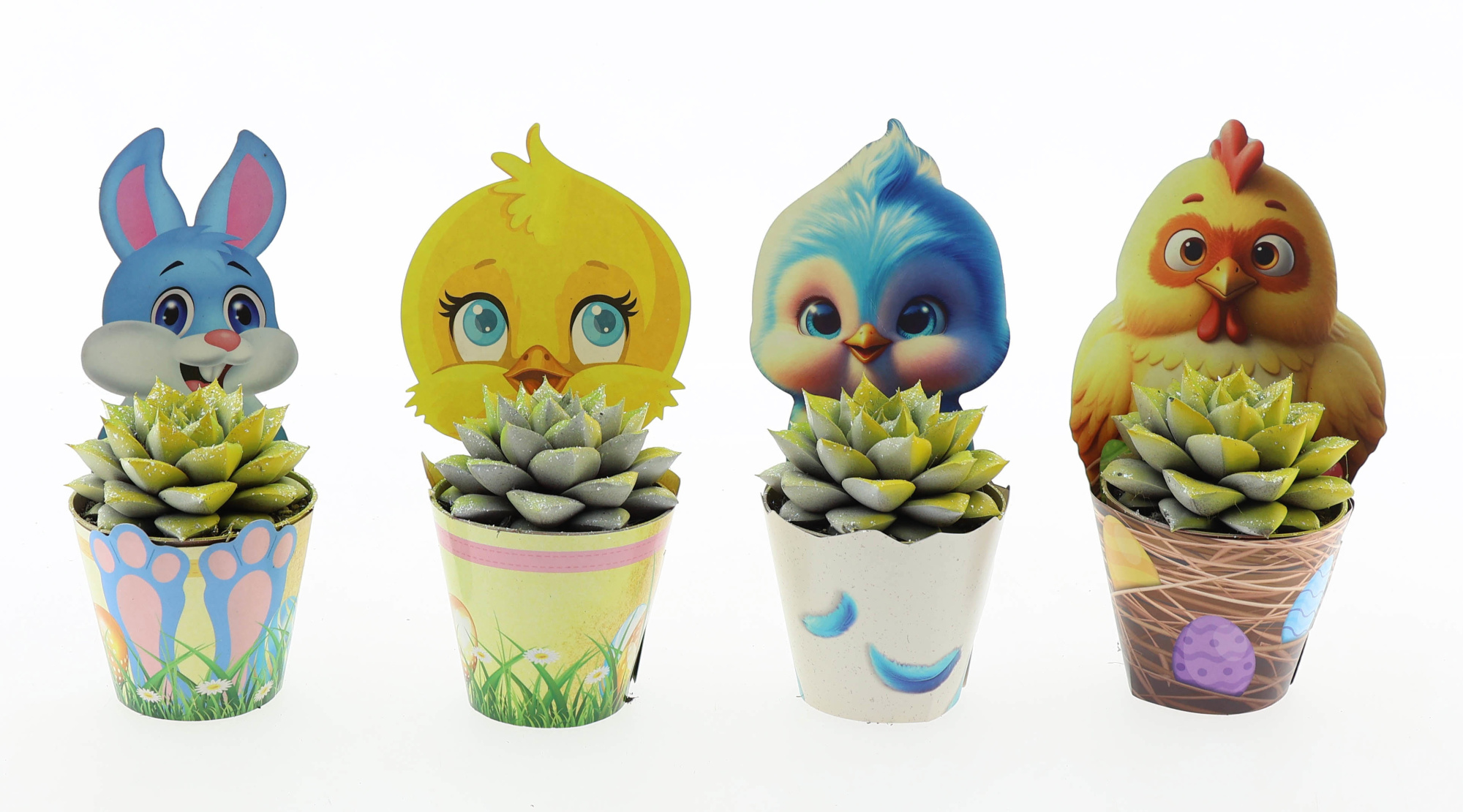 Potcover paasmix easter multi glittermix, D 8,5