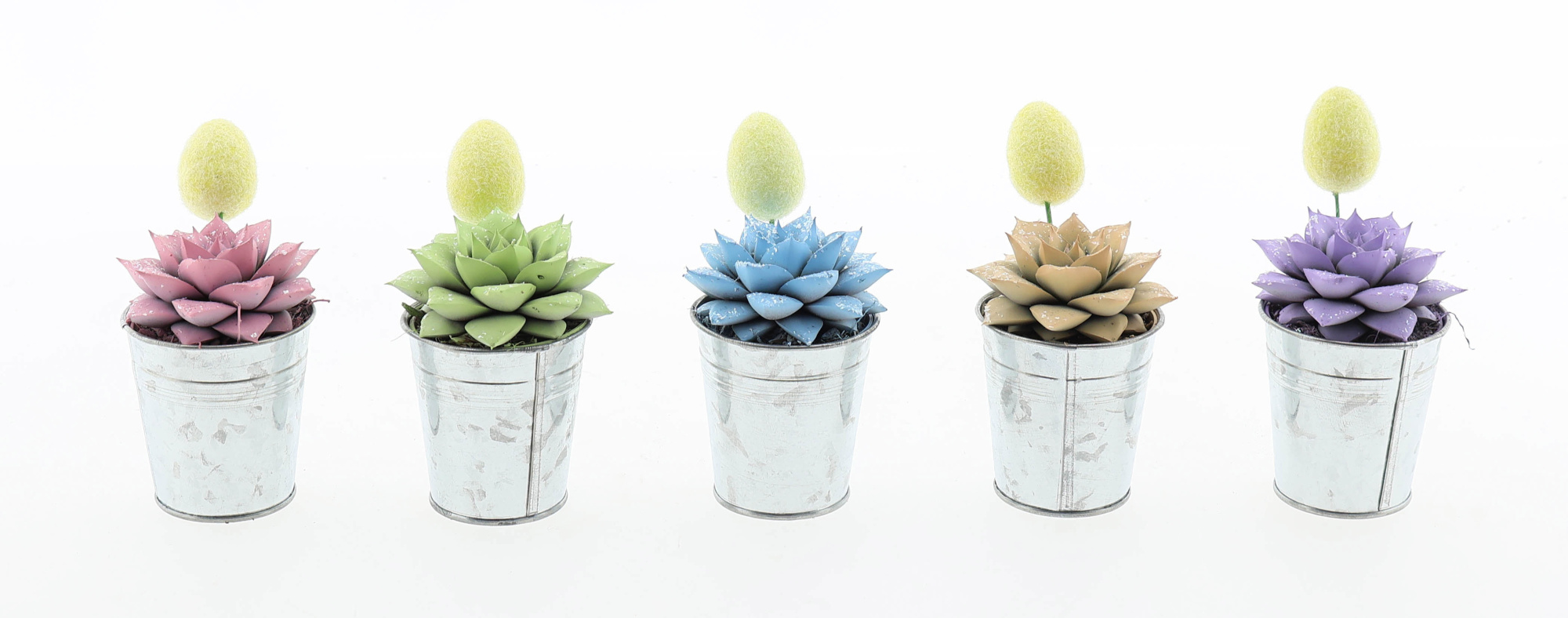 Zink purper pastel glittermix + ei, D 5,5