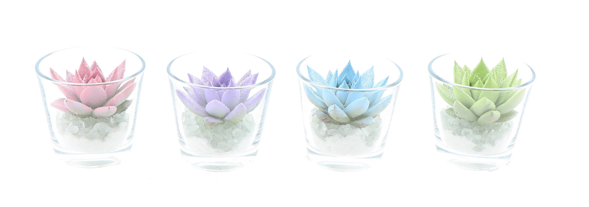 Miranda pastel glittermix in glas, D 8